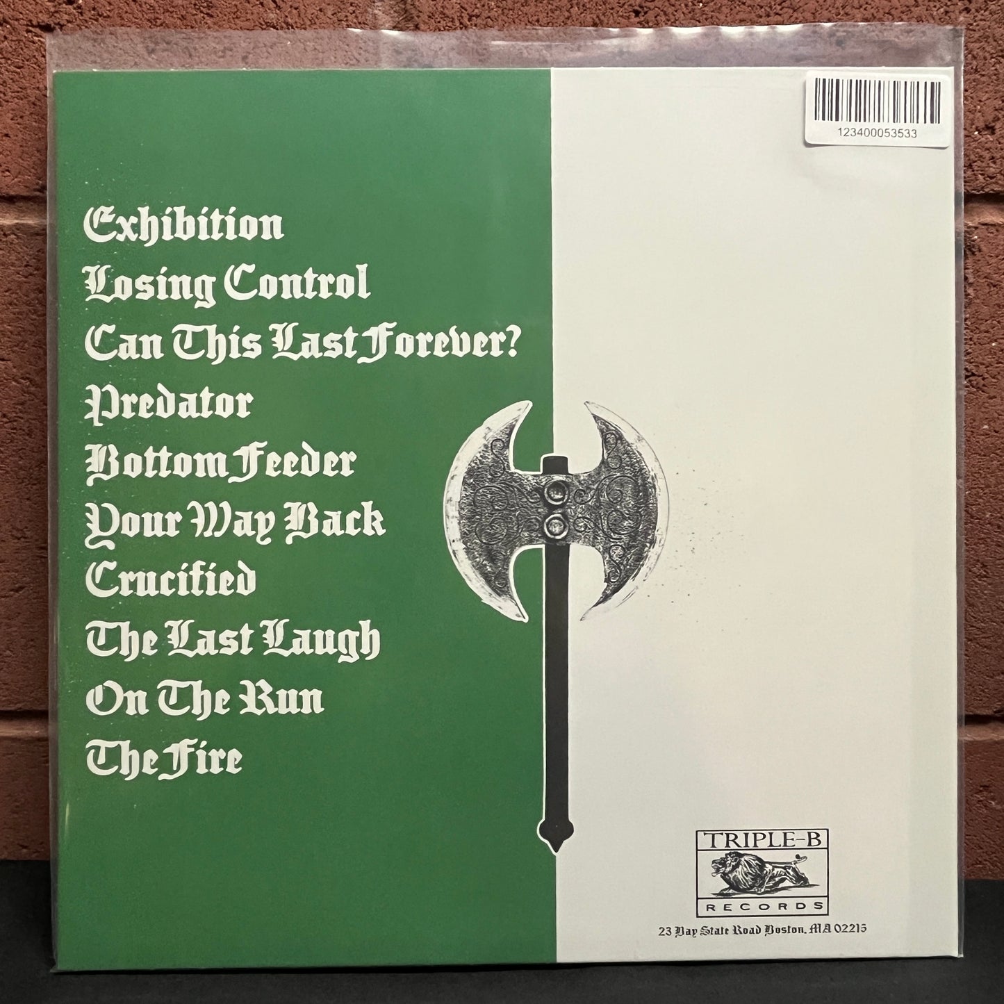 Used Vinyl: Exhibition "The Last Laugh" LP (Green, White & Black Smash Vinyl)