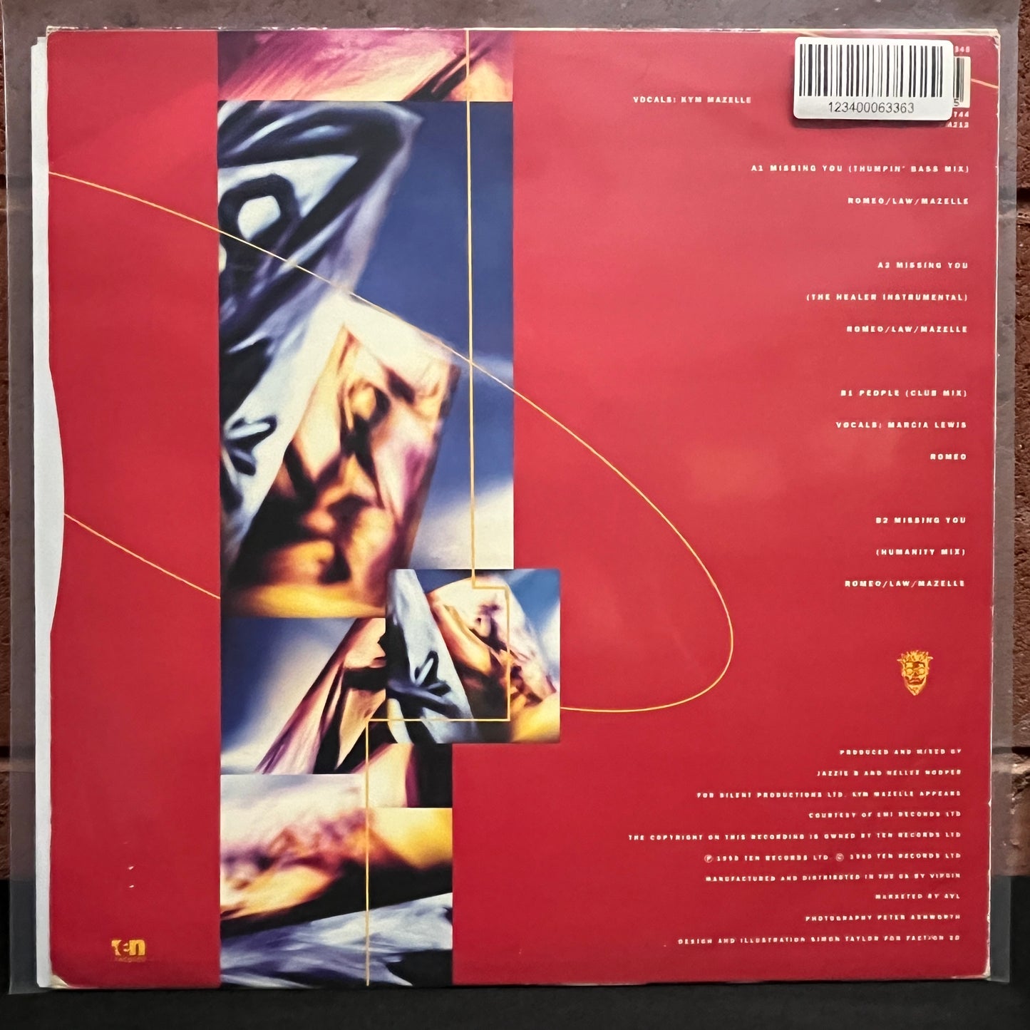 Used Vinyl: Soul II Soul "Missing You" 12" (1990 UK Press)