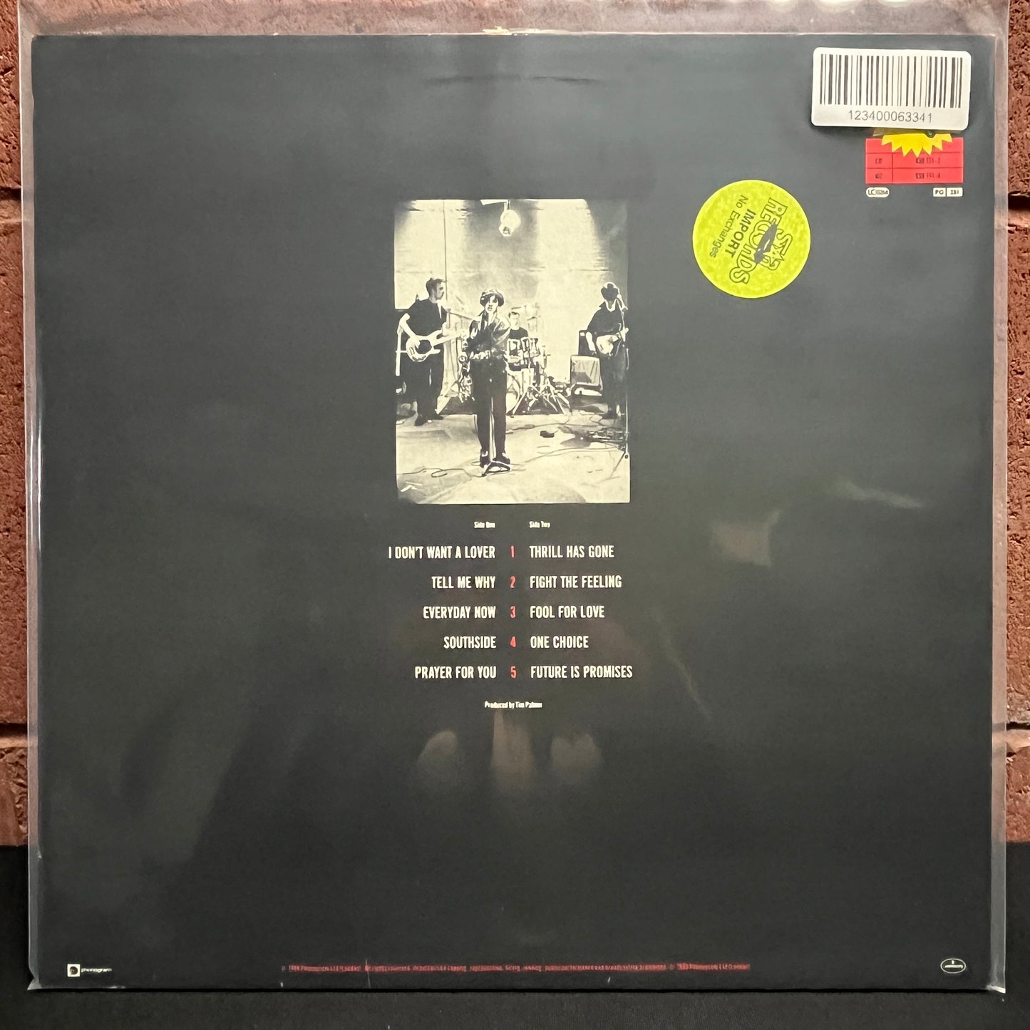 Used Vinyl: Texas "Southside" LP (1989 UK Press)