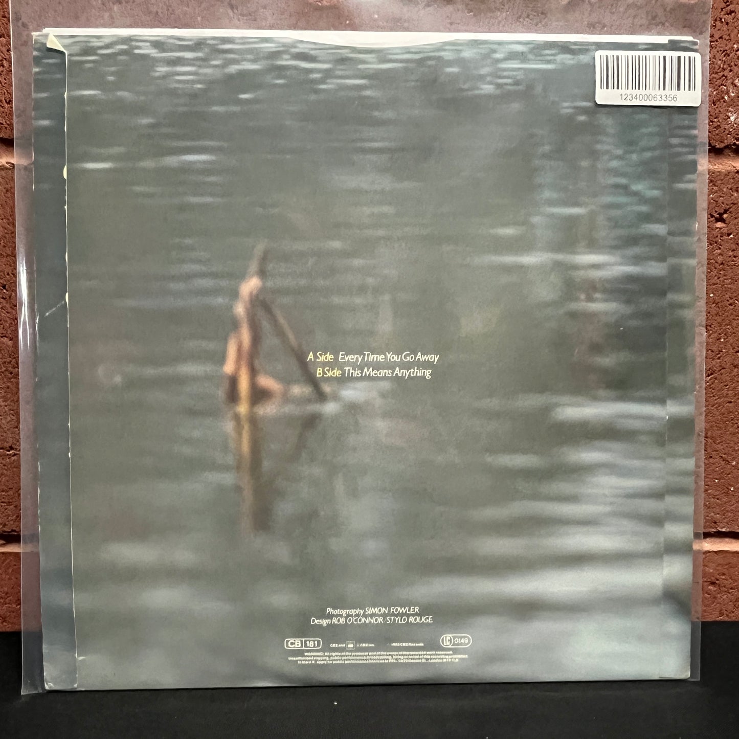 Used Vinyl: Paul Young "Every Time You Go Away (Extended Remix Version)" 12" (1985 UK Press)