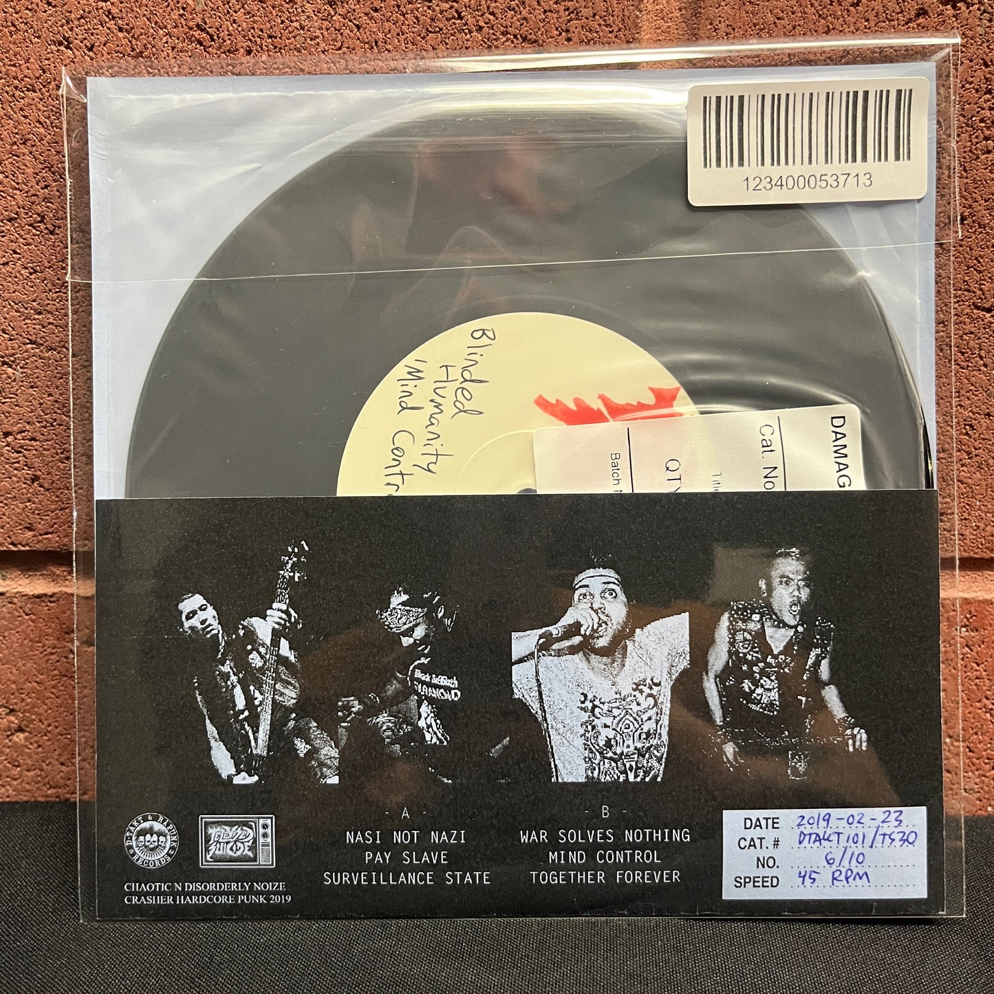 Used Vinyl: Blinded Humanity "Mind Control" 7" (Test Press)