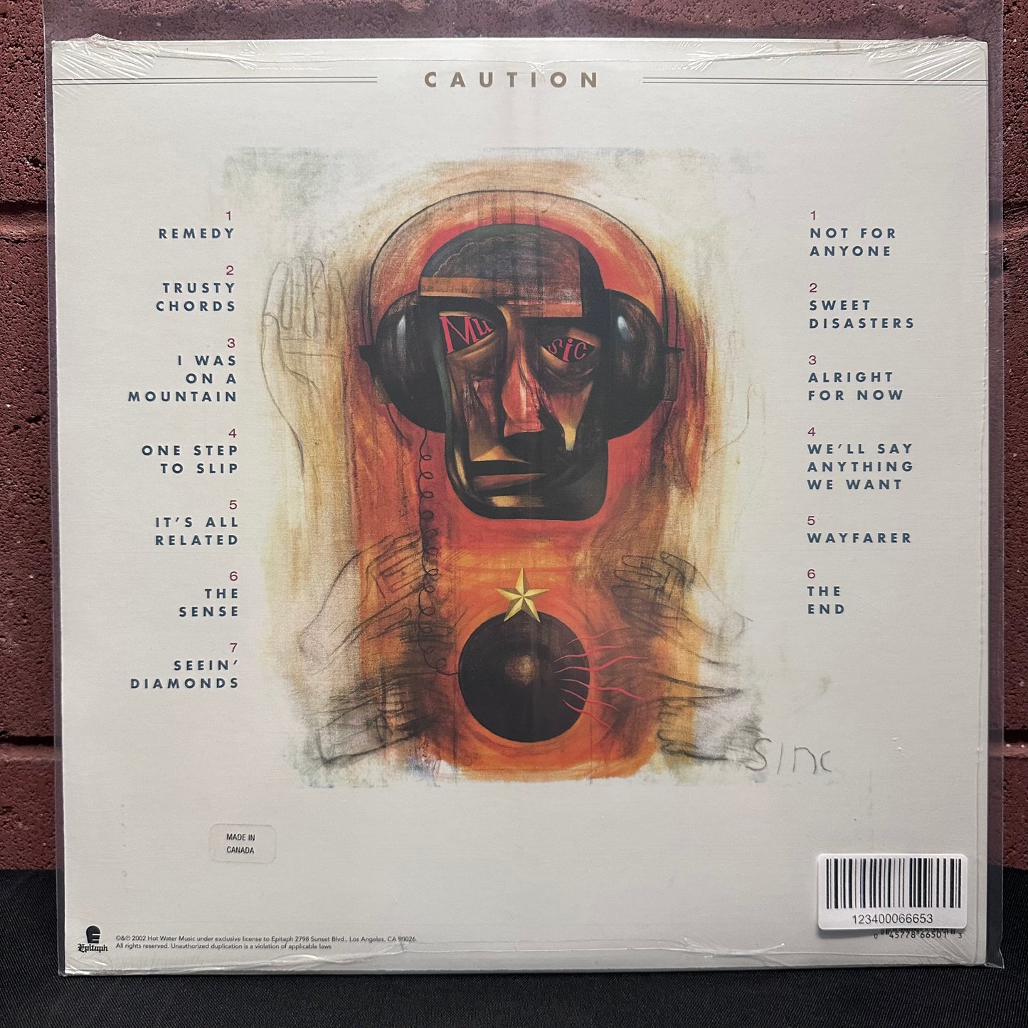 Used Vinyl: Hot Water Music "Caution" LP