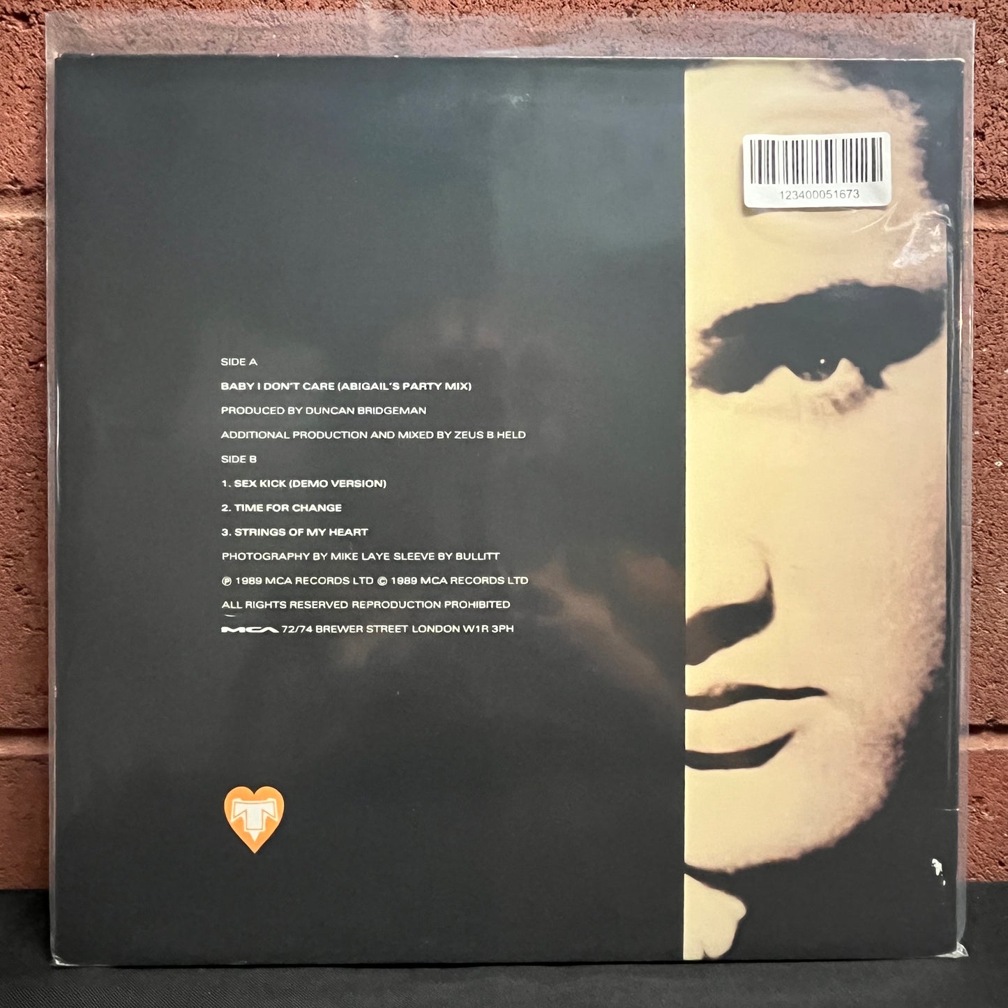 Used Vinyl: Transvision Vamp "Baby I Don't Care" 12"