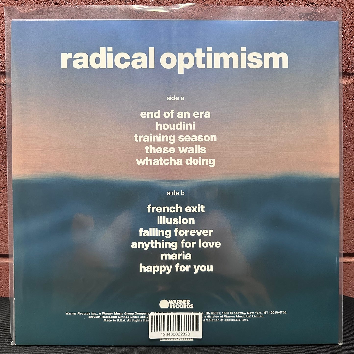 Used Vinyl: Dua Lipa "Radical Optimism" LP (Red vinyl)