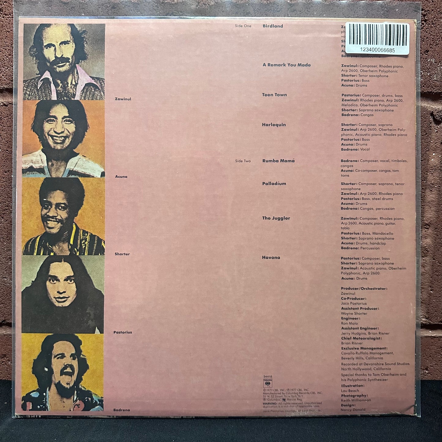 Used Vinyl: Weather Report "Heavy Weather" LP (1977 Press)