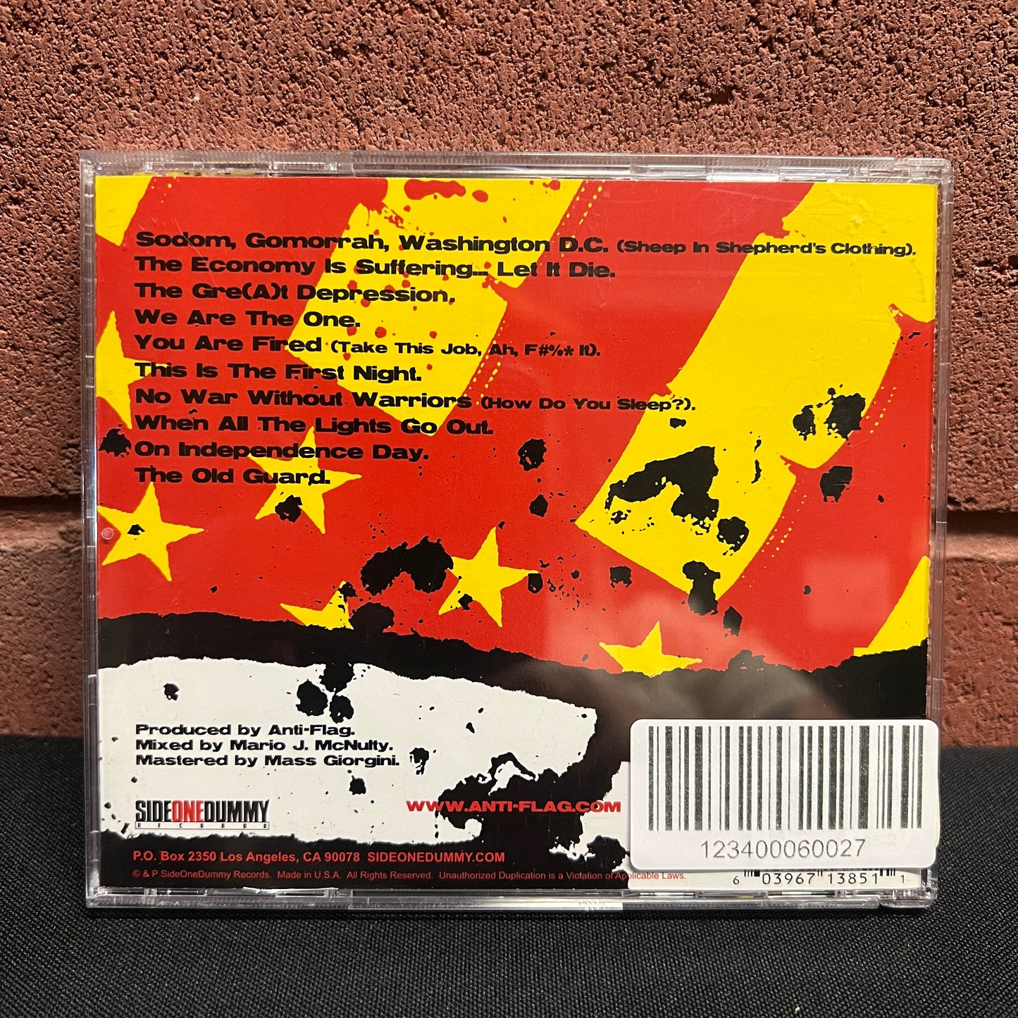 Used CD: Anti-Flag "The People Or The Gun" CD