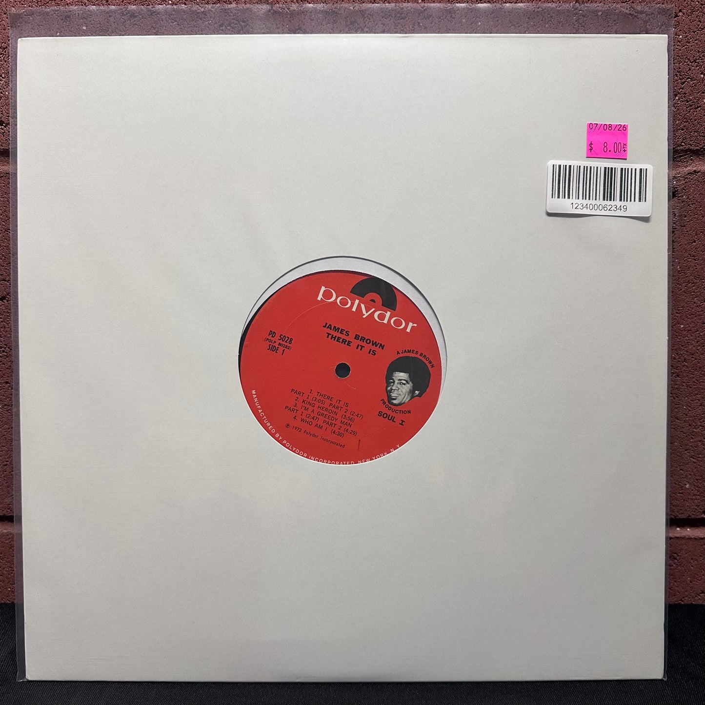 Used Vinyl: James Brown "There It Is" LP (Missing Cover)