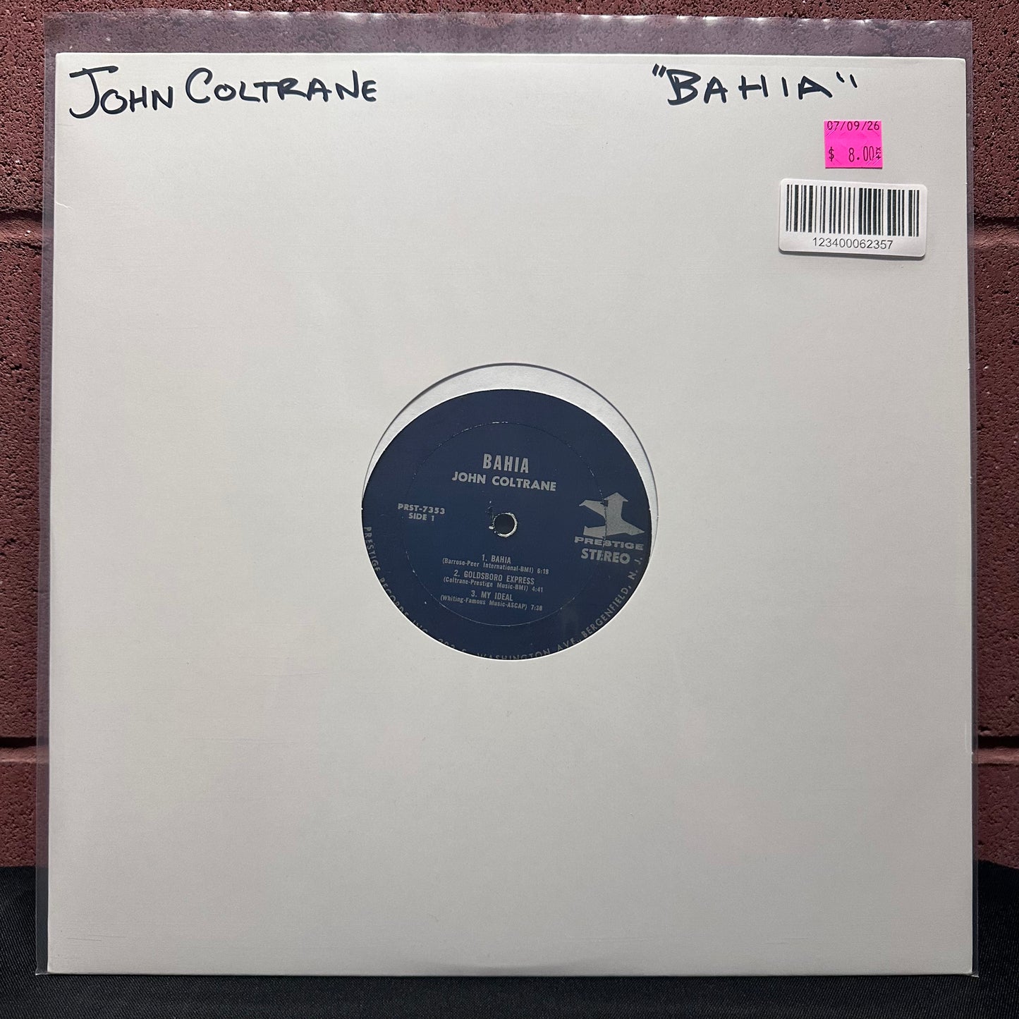 Used Vinyl: John Coltrane "Bahia" LP (No Cover)