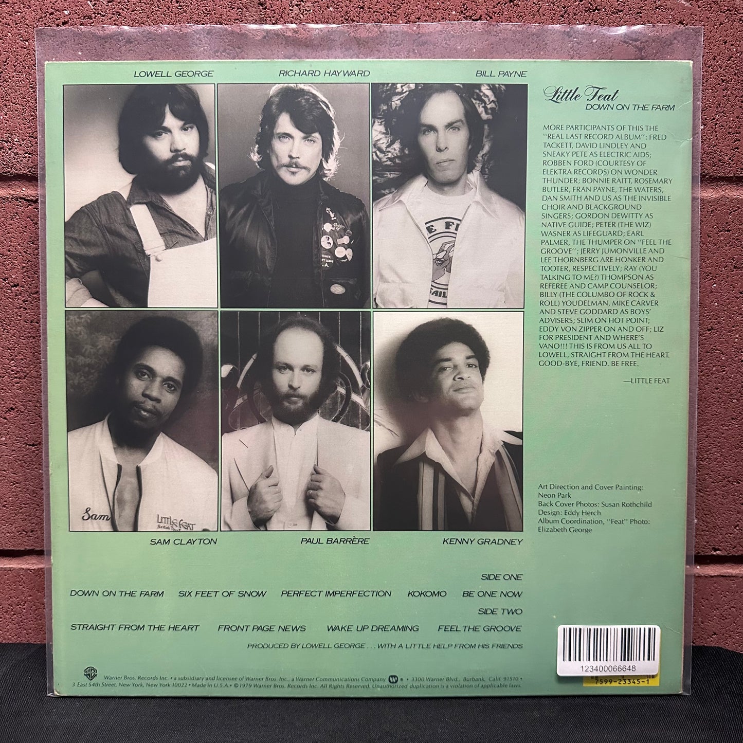 Used Vinyl: Little Feat "Down On The Farm" LP (1979 Press)
