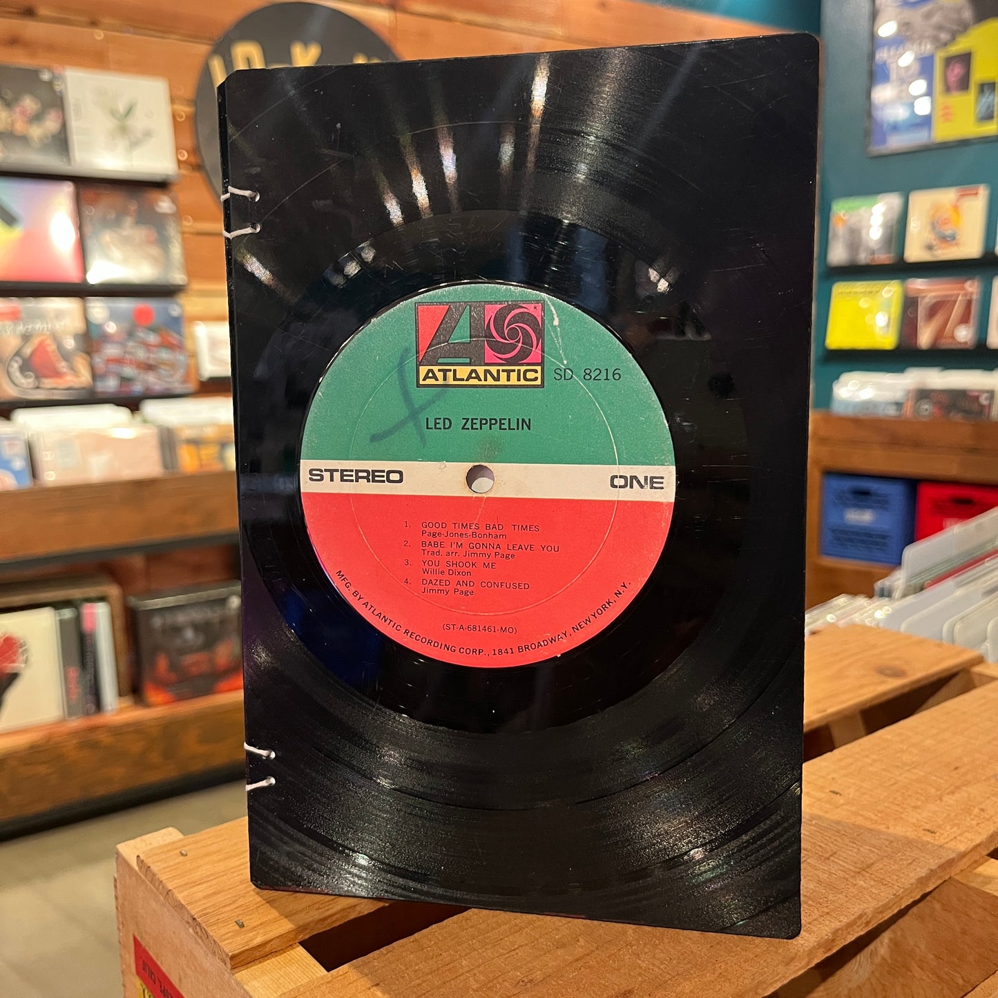 Led Zeppelin Recycled Vinyl Journal