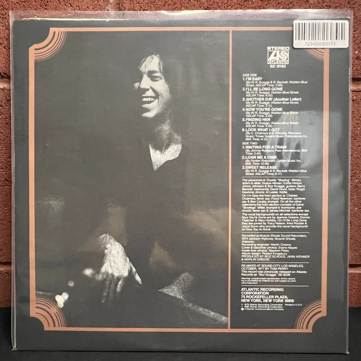 Used Vinyl: Boz Scaggs "S/T" LP (1978 Press)