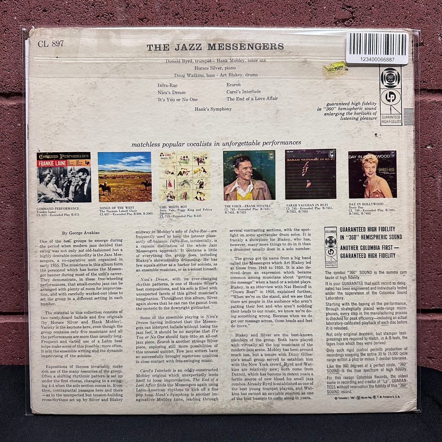 Used Vinyl: The Jazz Messengers "S/T" LP (1956 Mono Promo Press)