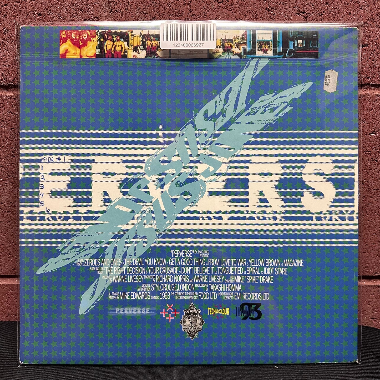 Used Vinyl: Jesus Jones "Perverse" LP (1993 UK Press)