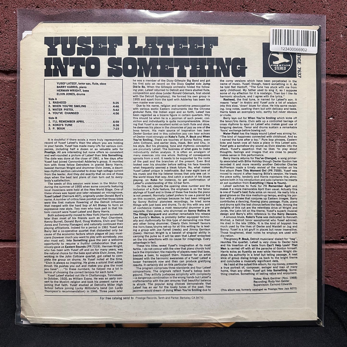 Used Vinyl: Yusef Lateef "Into Something" LP (1972 Press)