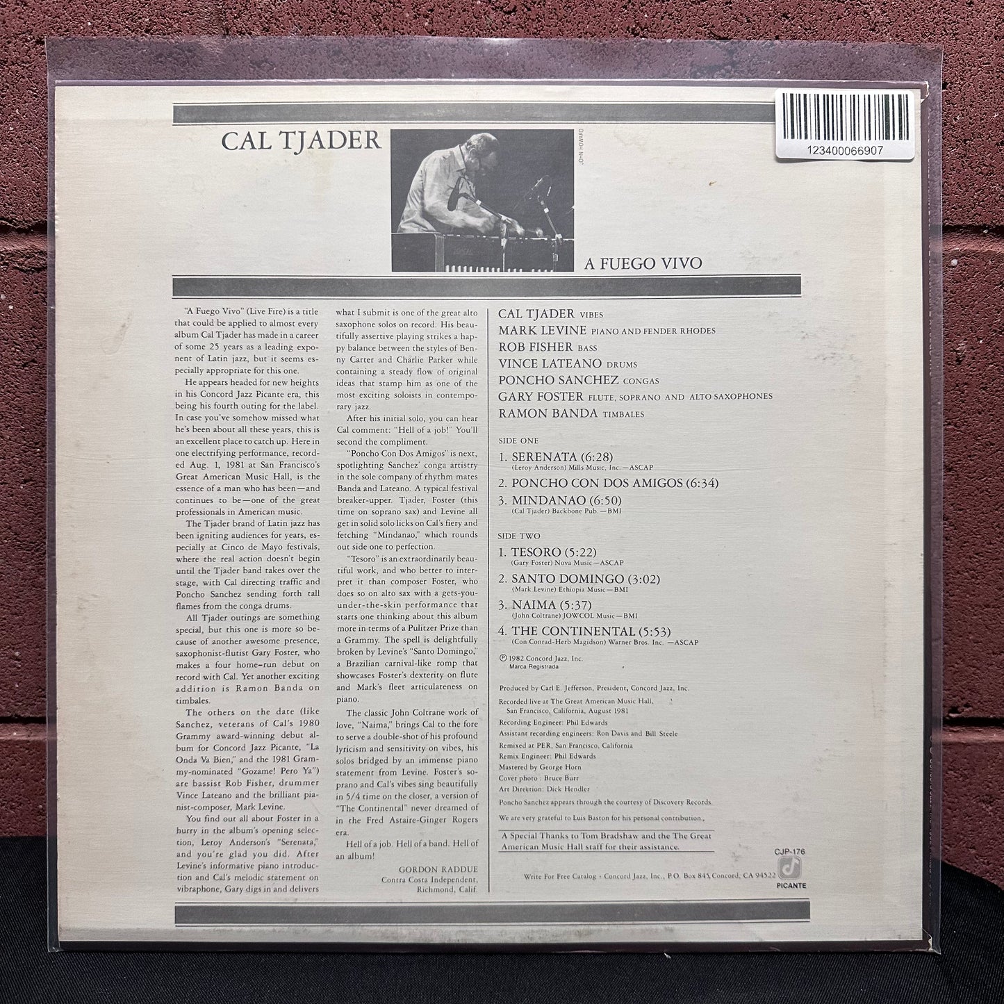 Used Vinyl: Cal Tjader "A Fuego Vivo" LP (1982 Press)