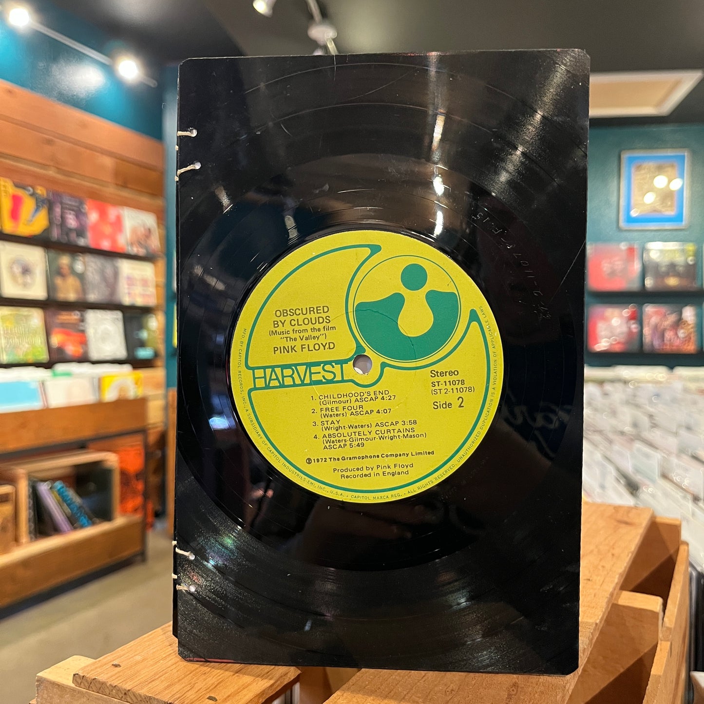 Pink Floyd / Led Zeppelin Recycled Vinyl Journal