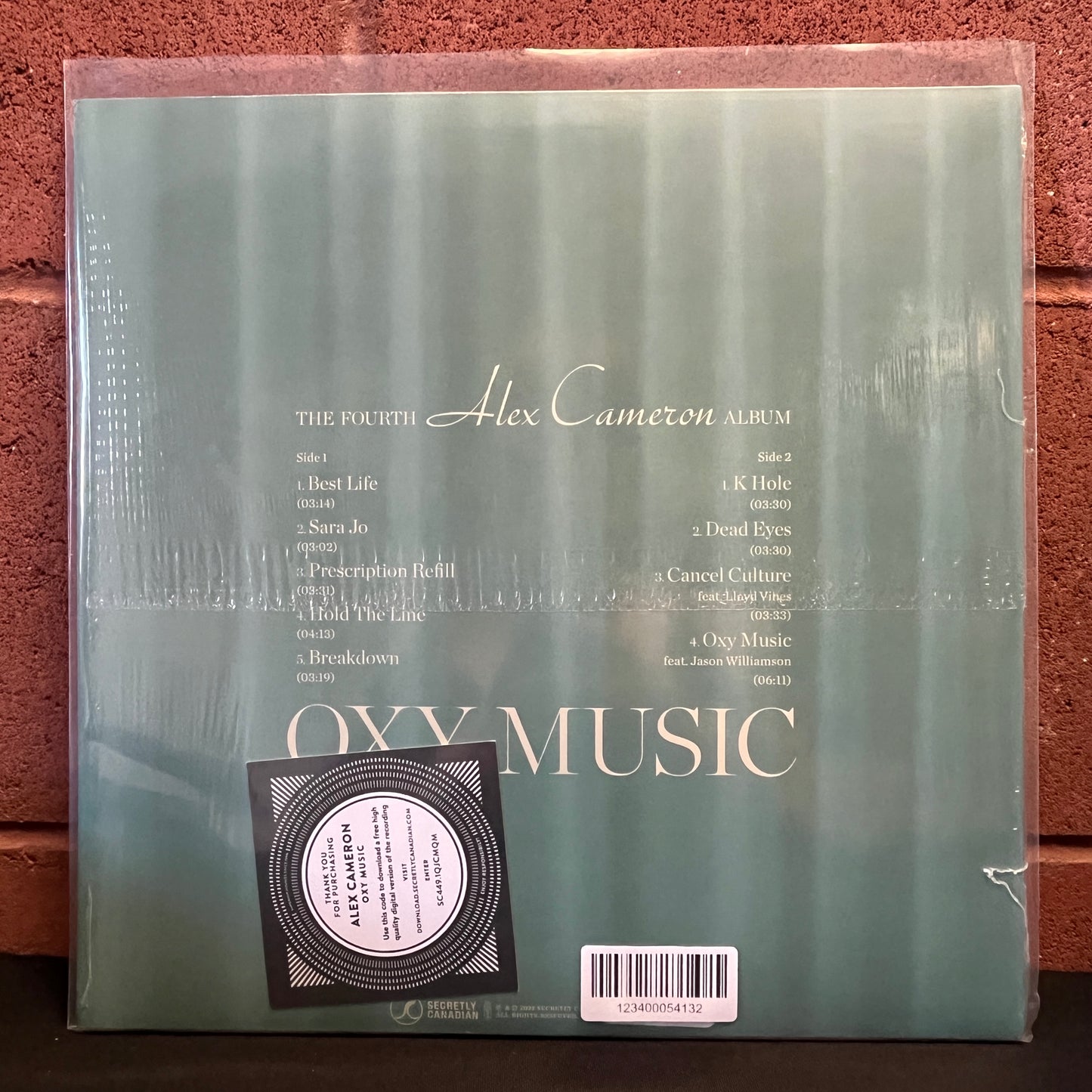 Used Vinyl: Alex Cameron "Oxy Music" LP (Teal Vinyl)