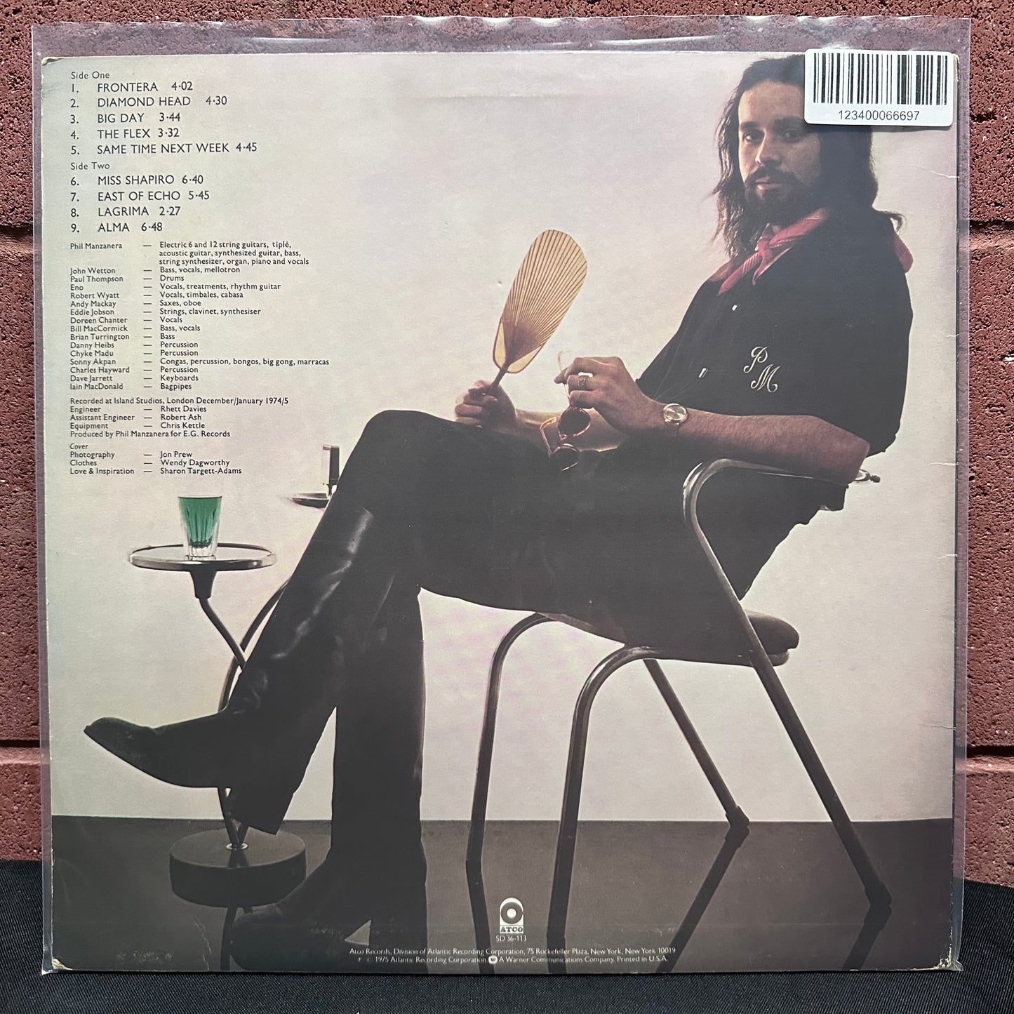 Used Vinyl: Phil Manzanera "Diamond Head" LP (1975 Press)
