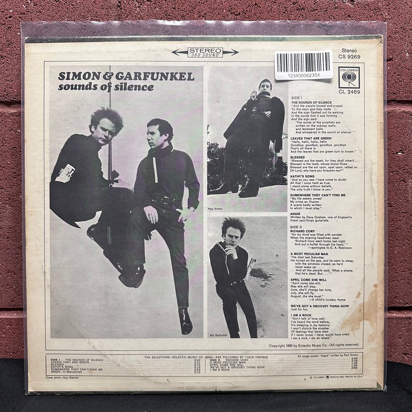 Used Vinyl: Simon and Garfunkel "Sounds of Silence" LP (2-Eye Columbia label)