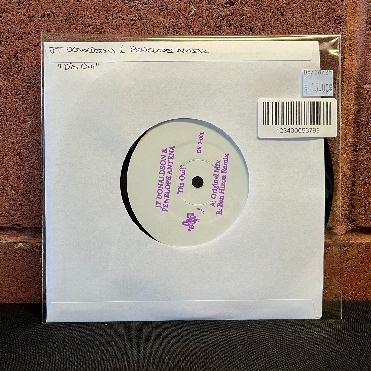 Used Vinyl: JT Donaldson & Penelope Antena "Dis Oui!" 7"