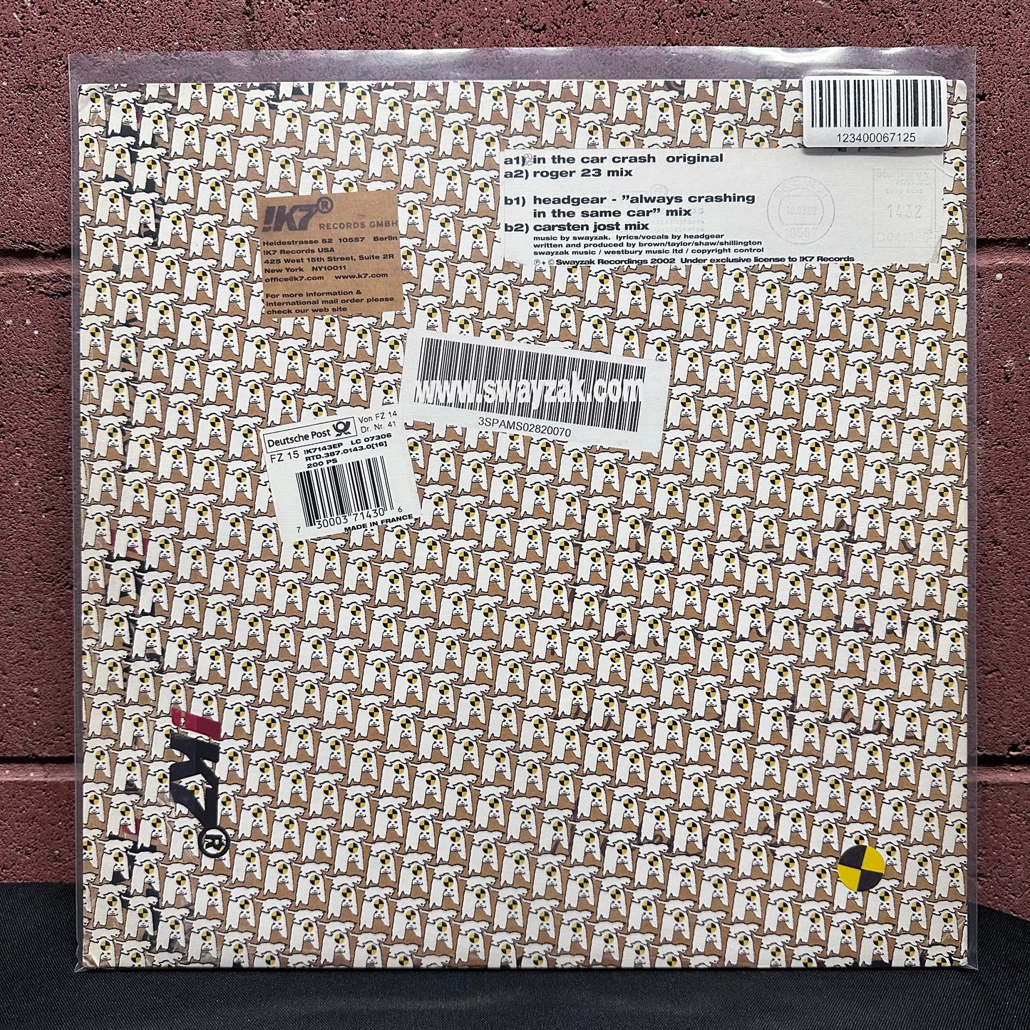 Used Vinyl: Swayzak "In The Car Crash" 12" (2002 German Press)