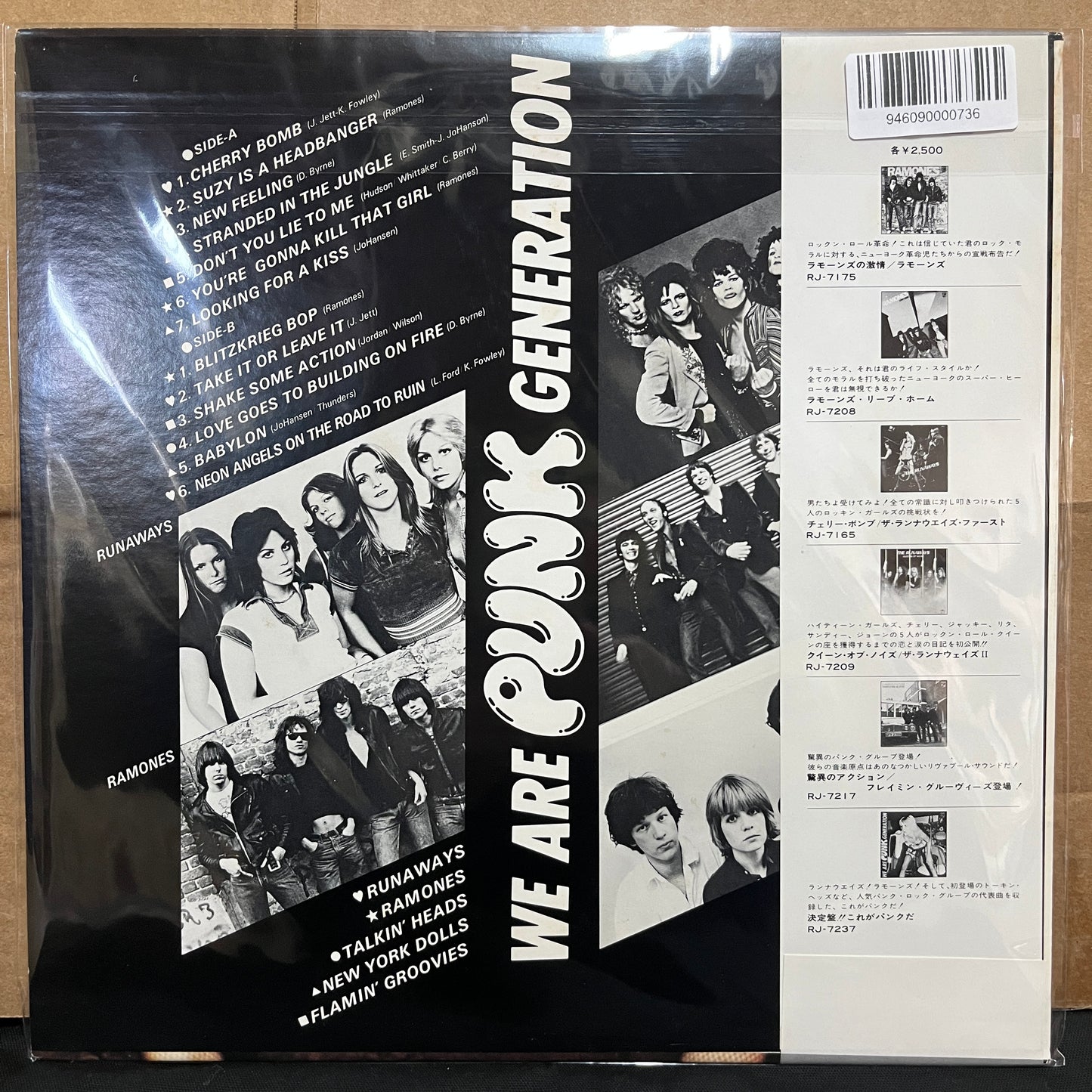 Used Vinyl: V/A "We Are Punk Generation (Ramones, Talking Heads, New York Dolls etc)" LP (Japanese Press)
