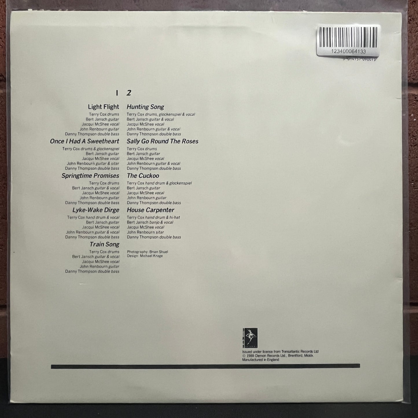 Used LP: The Pentangle "Basket Of Light" LP (1989 Press)