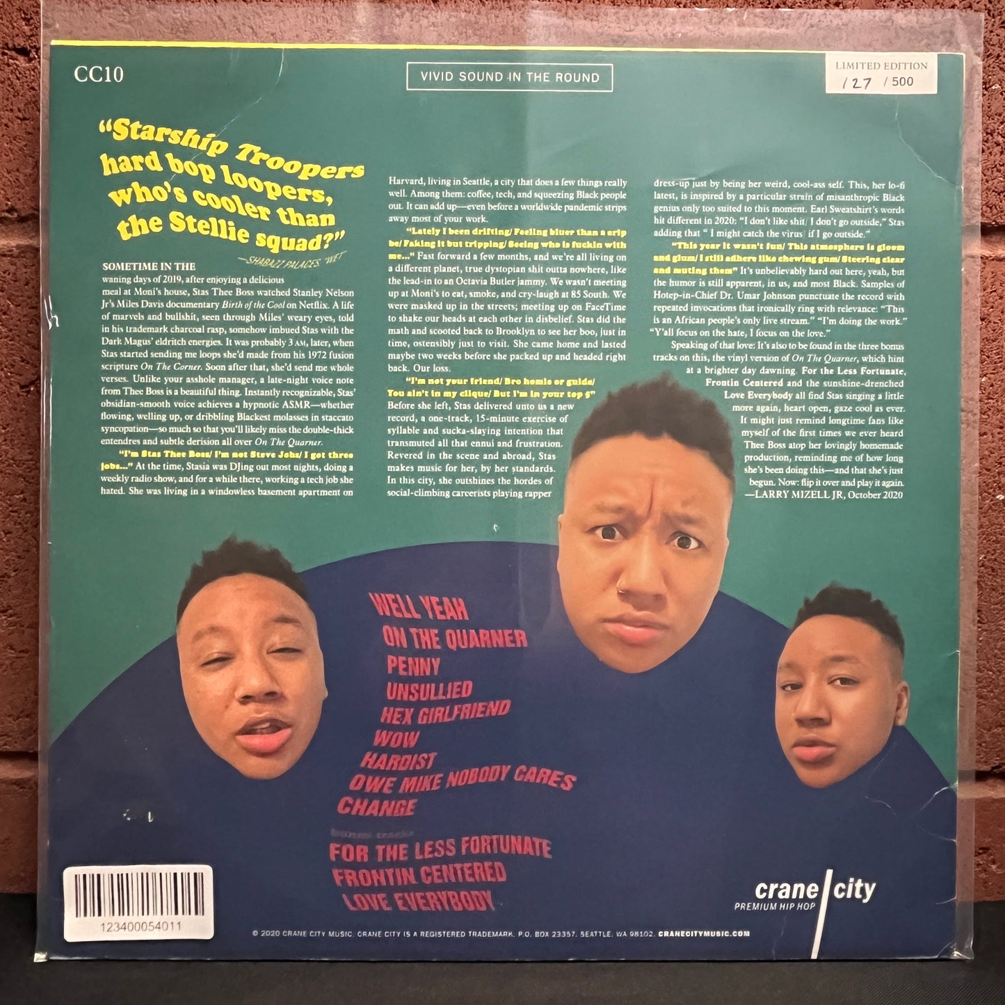 Used Vinyl: Stas The Boss "On The Quarter" LP (Red Vinyl)