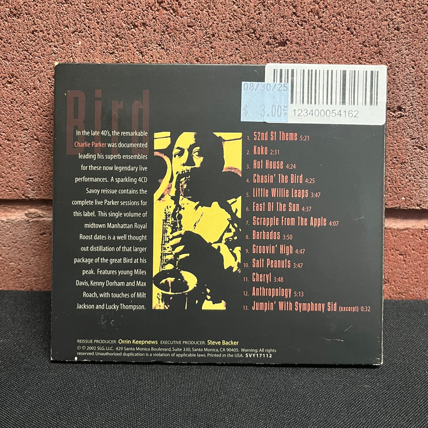 Used CD: Charlie Parker "Best of The Complete Live Performances on Savoy" CD