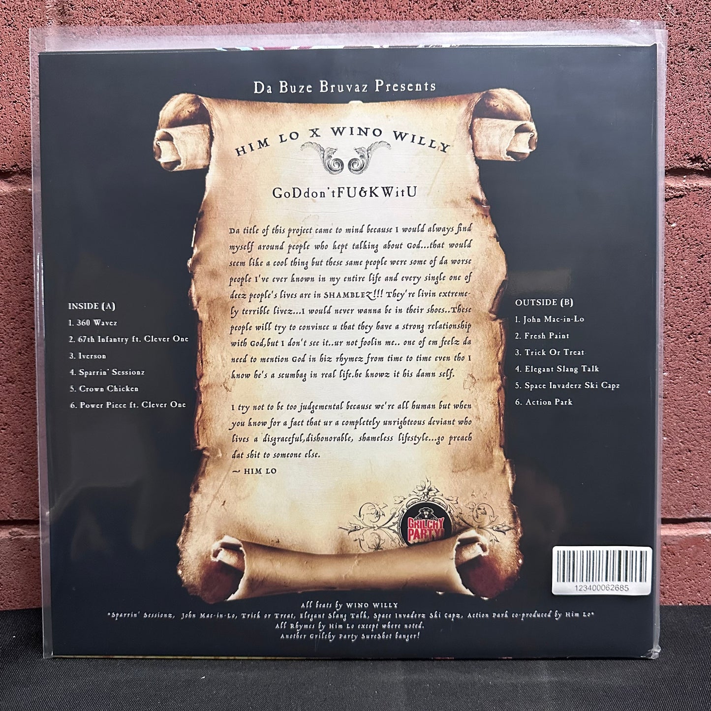 Used Vinyl: Da Buze Bruvas "GoDdon'tFU&KWitU" LP