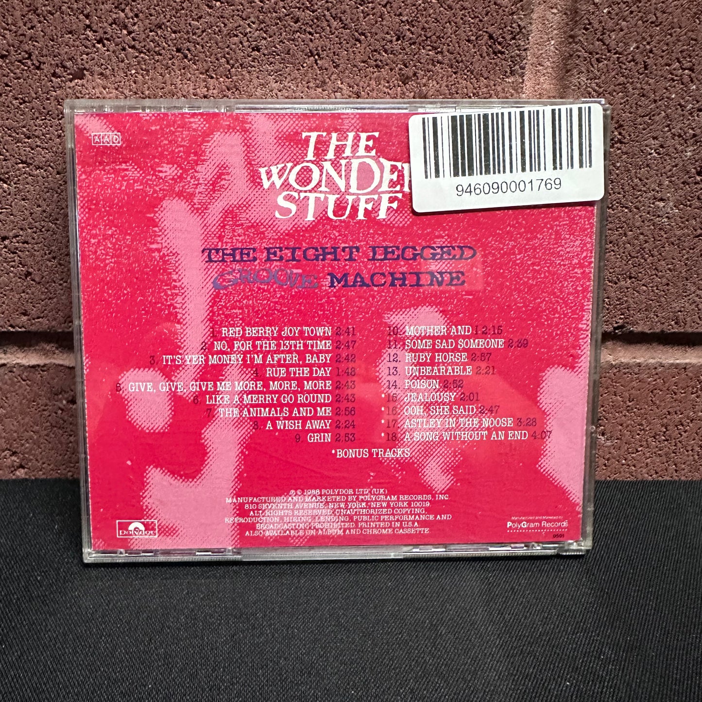 Used CD: The Wonder Stuff "The Eight Legged Groove Machine" CD (1988 Press)