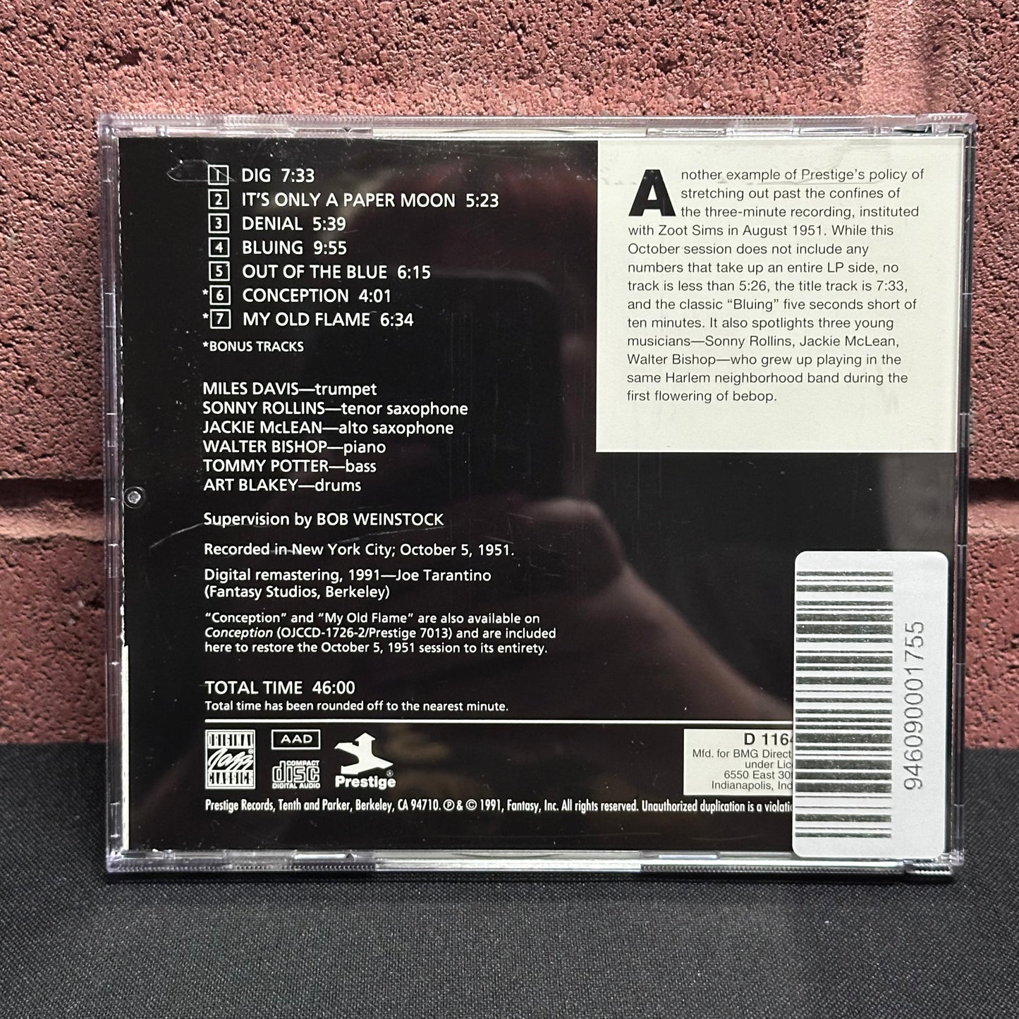 Used CD: Miles Davis Featuring Sonny Rollins "Dig" CD