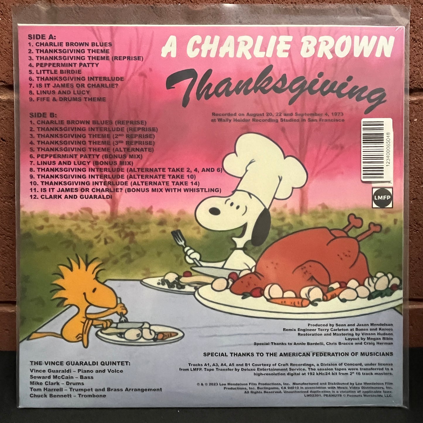 Used Vinyl: Vince Guaraldi Quintet "A Charlie Brown Thanksgiving (Original Soundtrack Recording)" LP (2023 Press - Green Vinyl - Sealed)