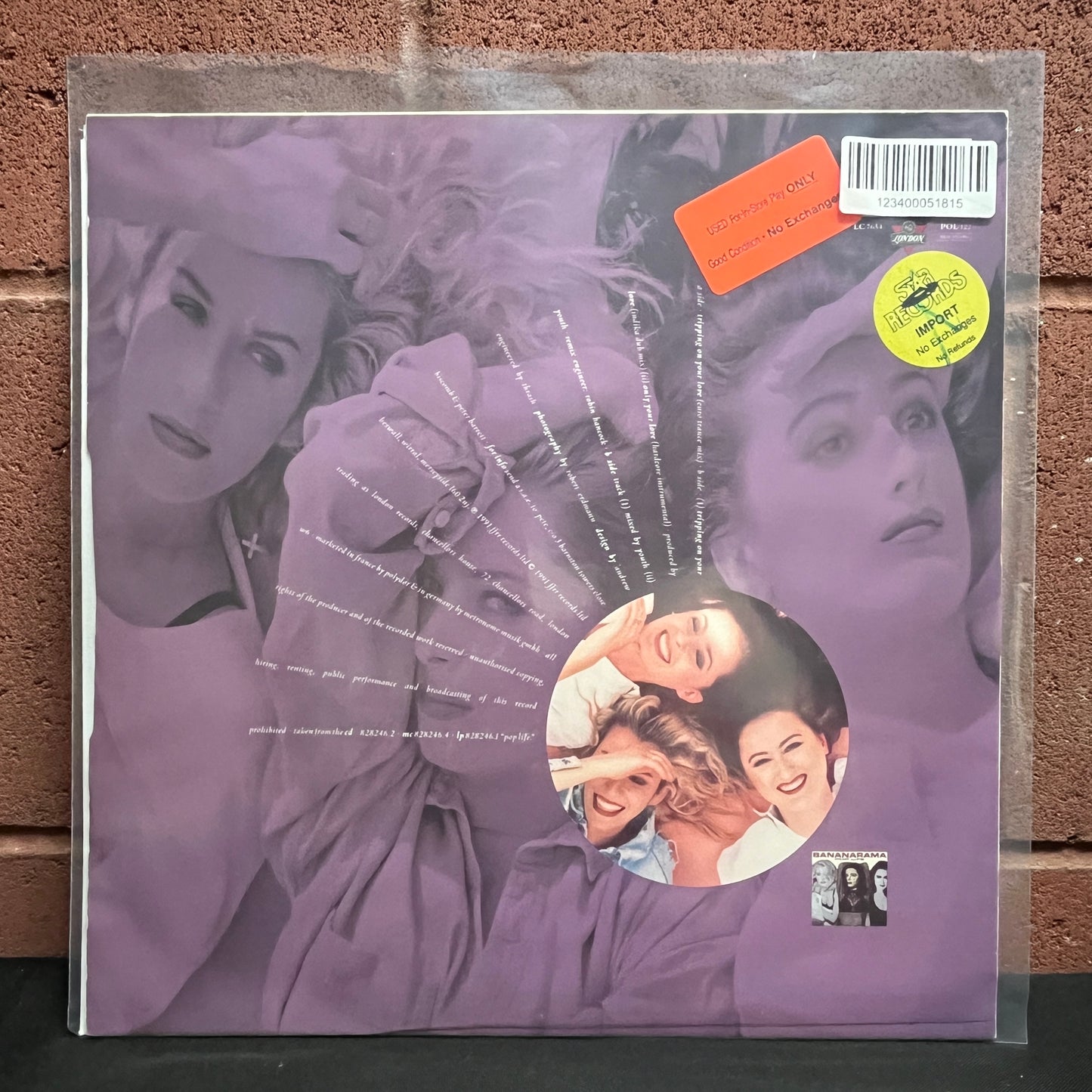 Used Vinyl: Bananarama "Tripping On Your Love" 12"