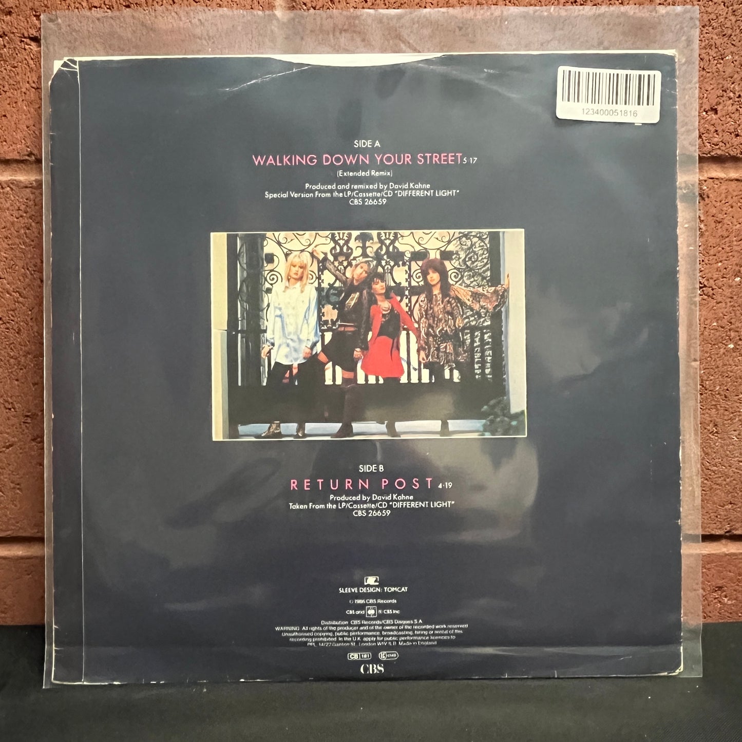 Used Vinyl: Bangles "Walking Down Your Street" 12"