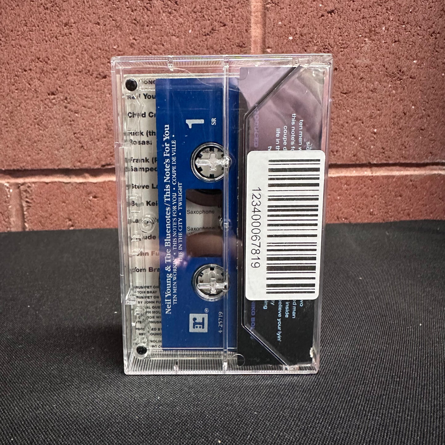 Used Cassette: Neil Young & The Bluenotes "This Note's For You" Tape