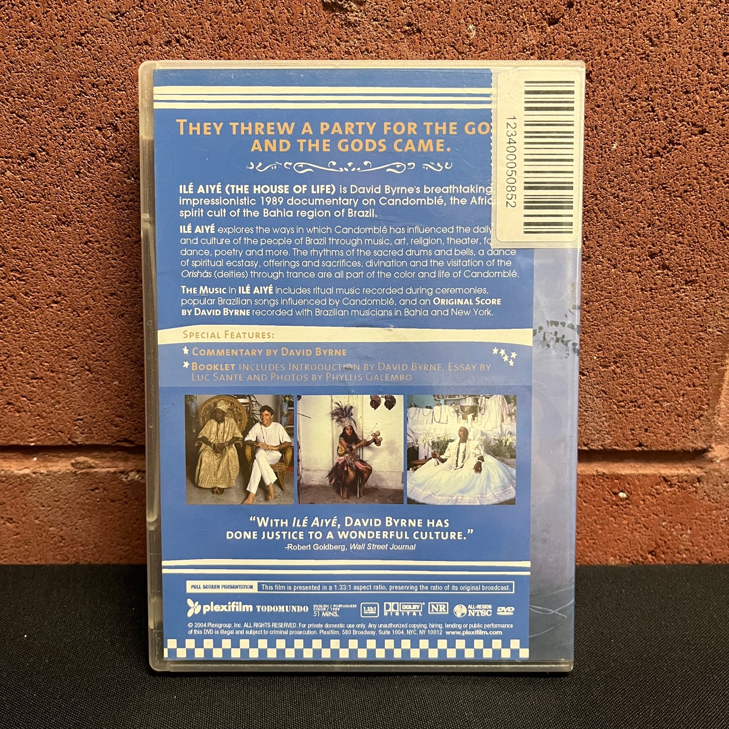 Used DVD: David Byrne "Ilé Aiyé (The House Of Life)" DVD