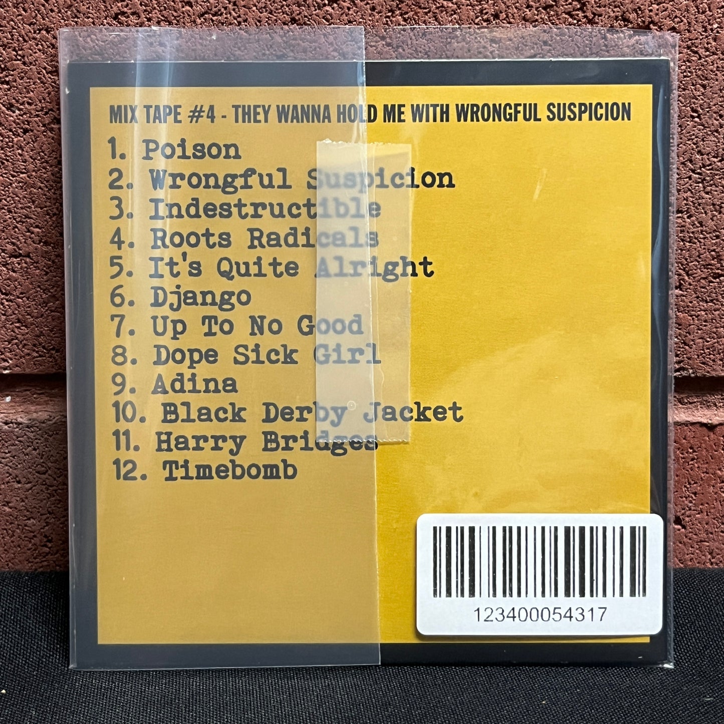 Used CD: Tim Timebomb "Mix Tape #4 - They Wanna Kill Me With Wrongful Suspicion" CD (Copy)