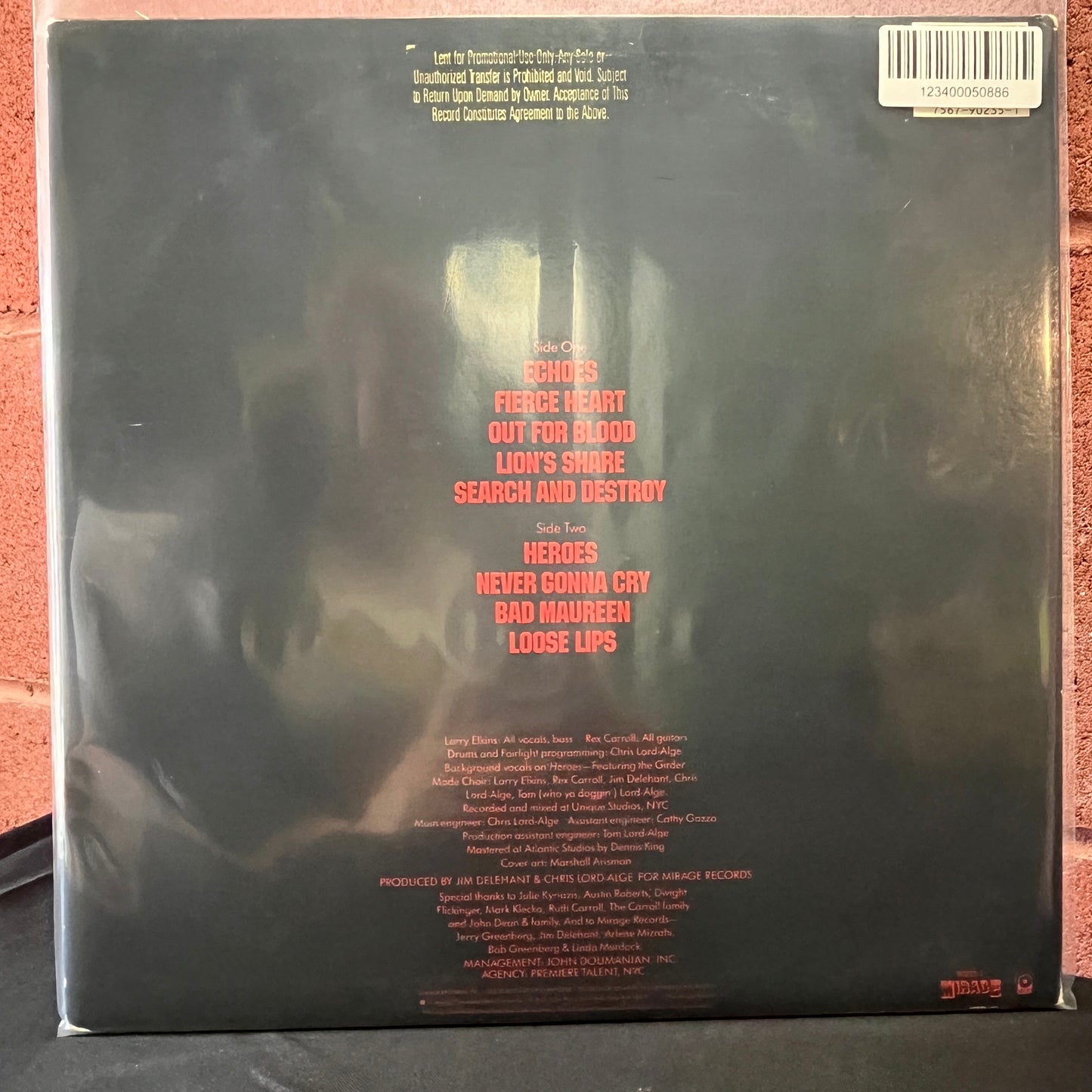 Used Vinyl: Fierce Heart "Fierce Heart" LP