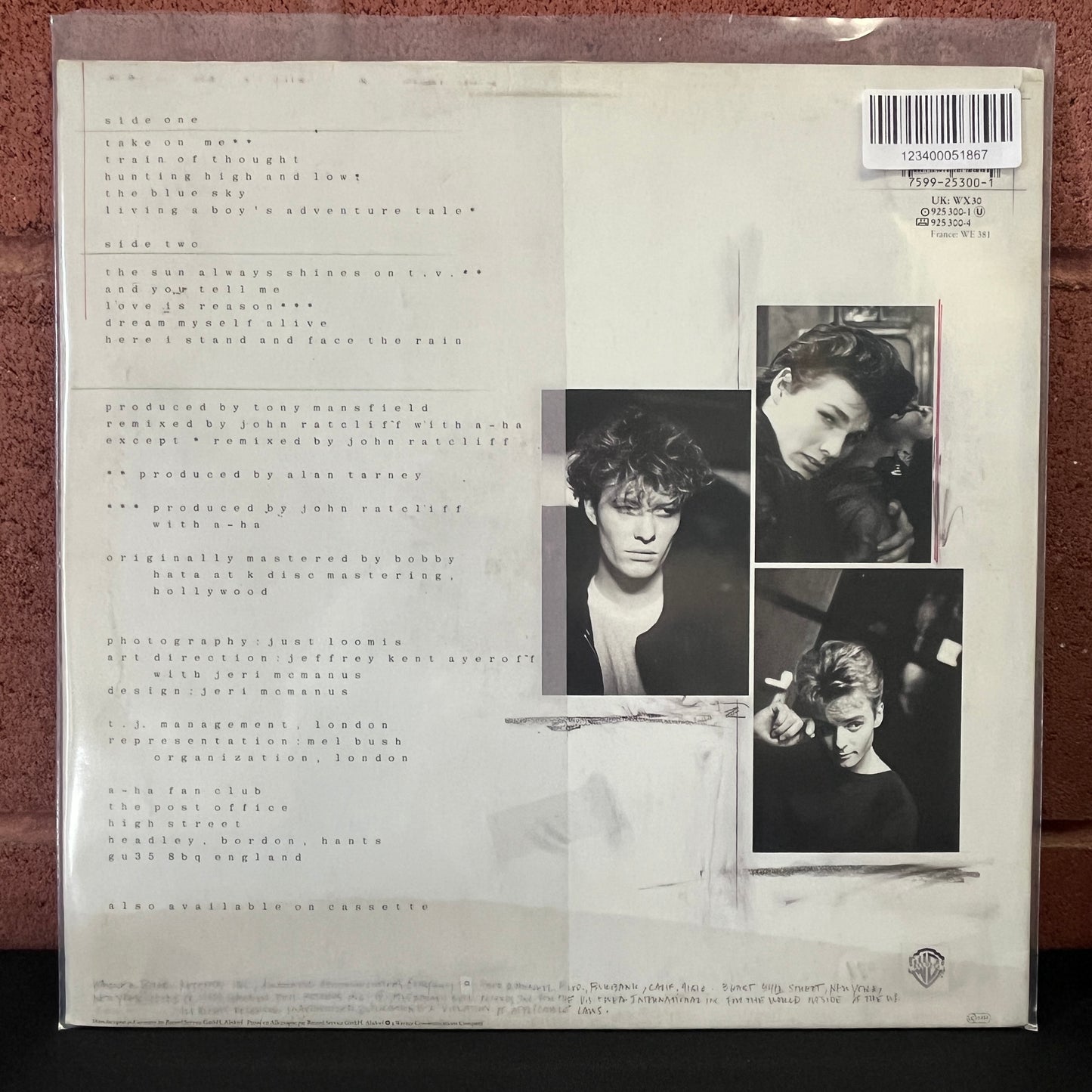 Used Vinyl: a-ha "Hunting High And Low" LP (1985 EU Press)
