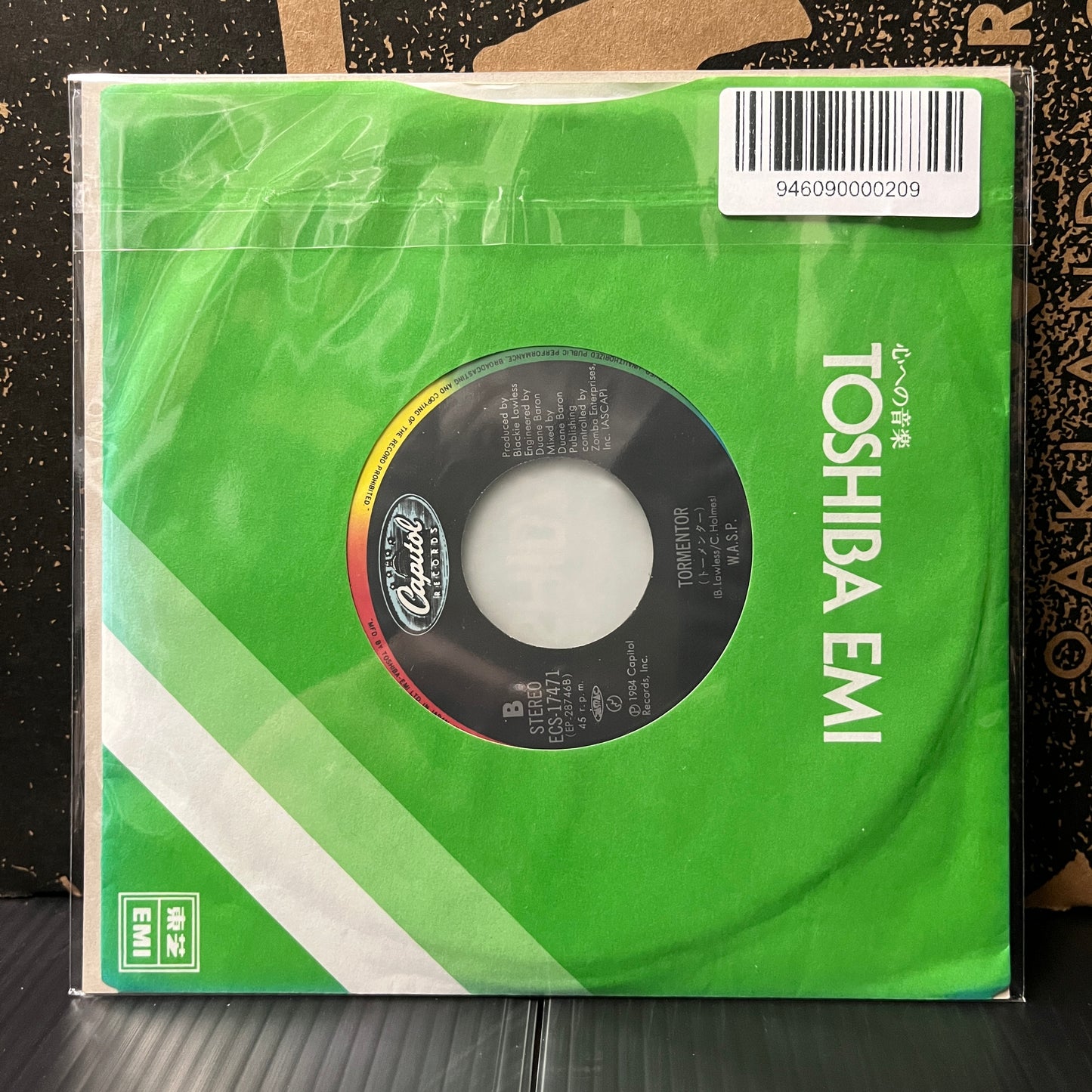 Used Vinyl: W.A.S.P. "I Wanna Be Somebody / Tormentor" 7" (Japanese Press)