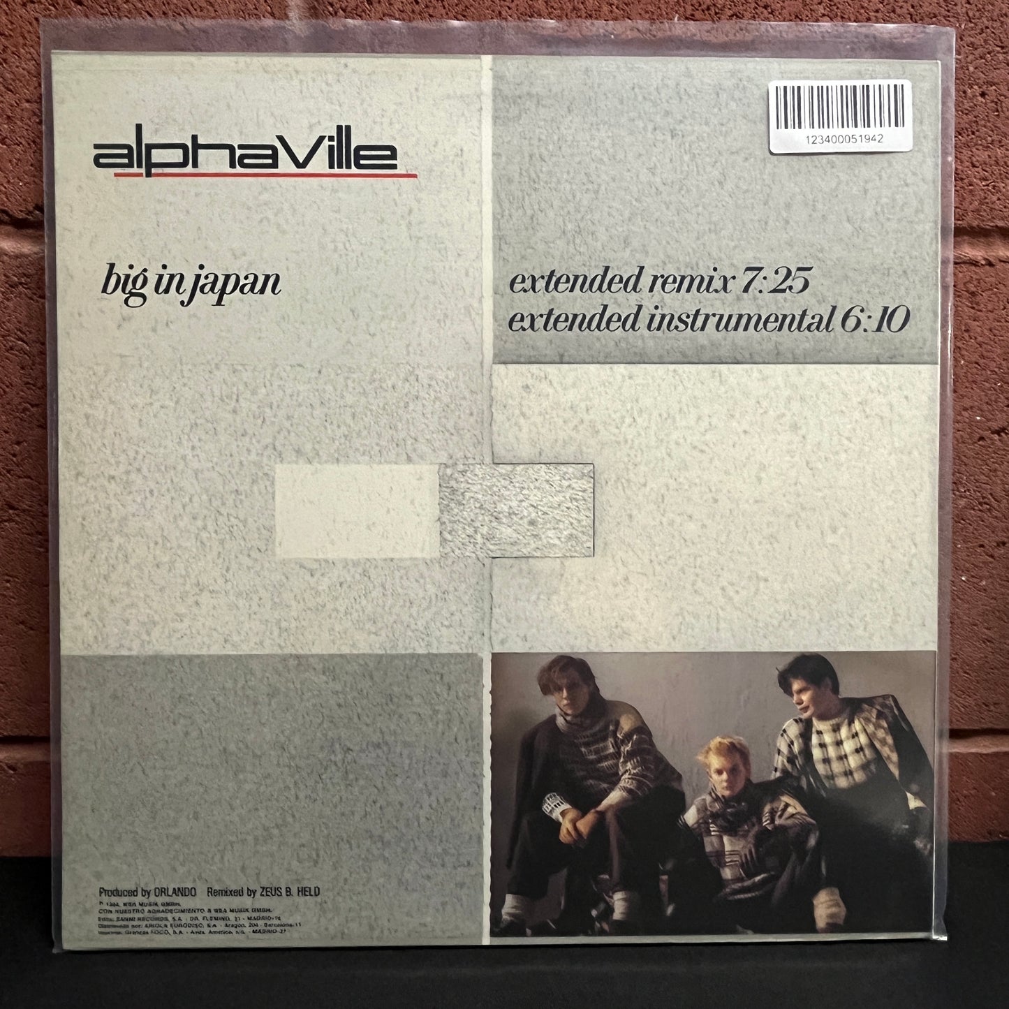 Used Vinyl: Alphaville "Big In Japan" 12" (1984 SP Press)