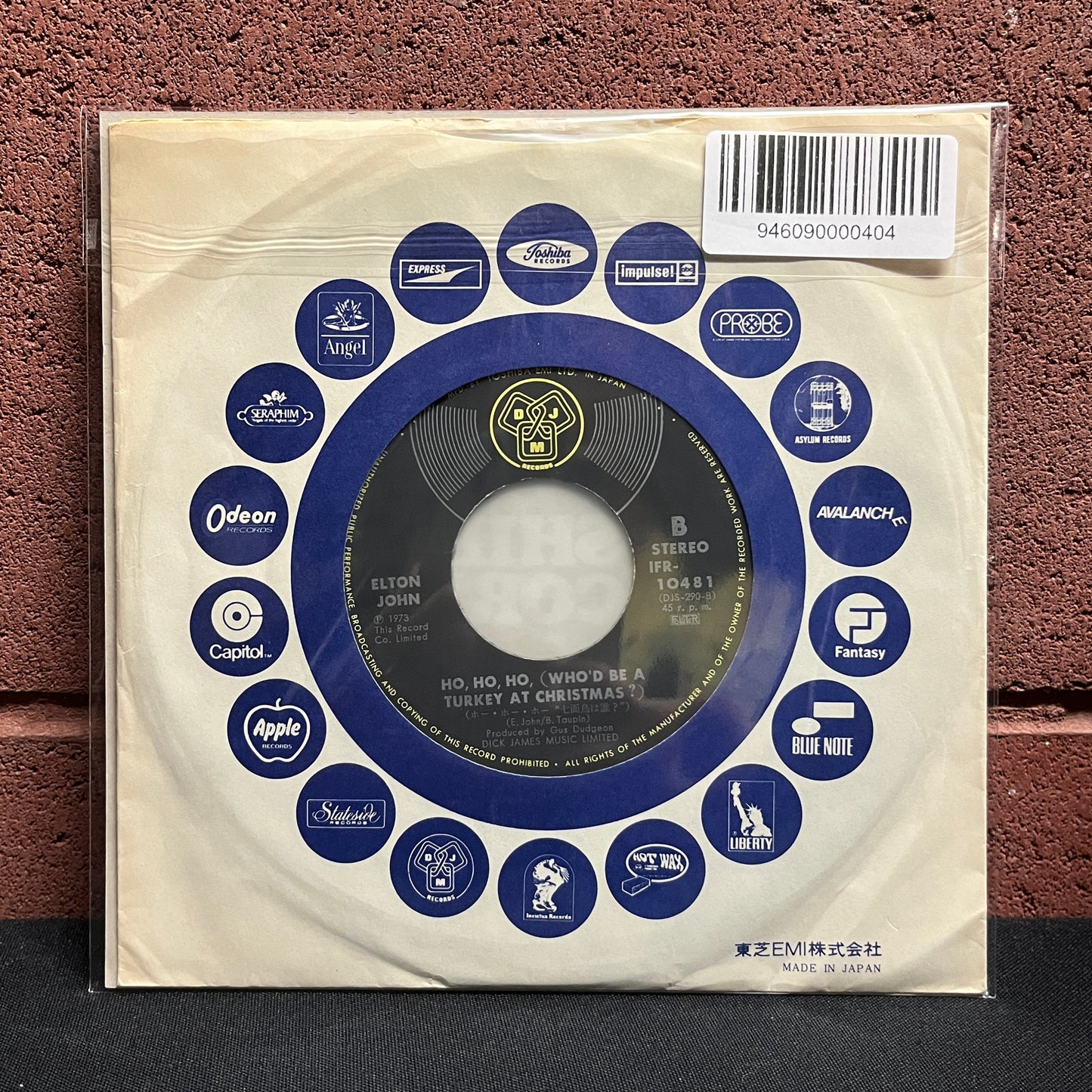 Used Vinyl: Elton John "Step Into Christms" 7" (Japanese Press)