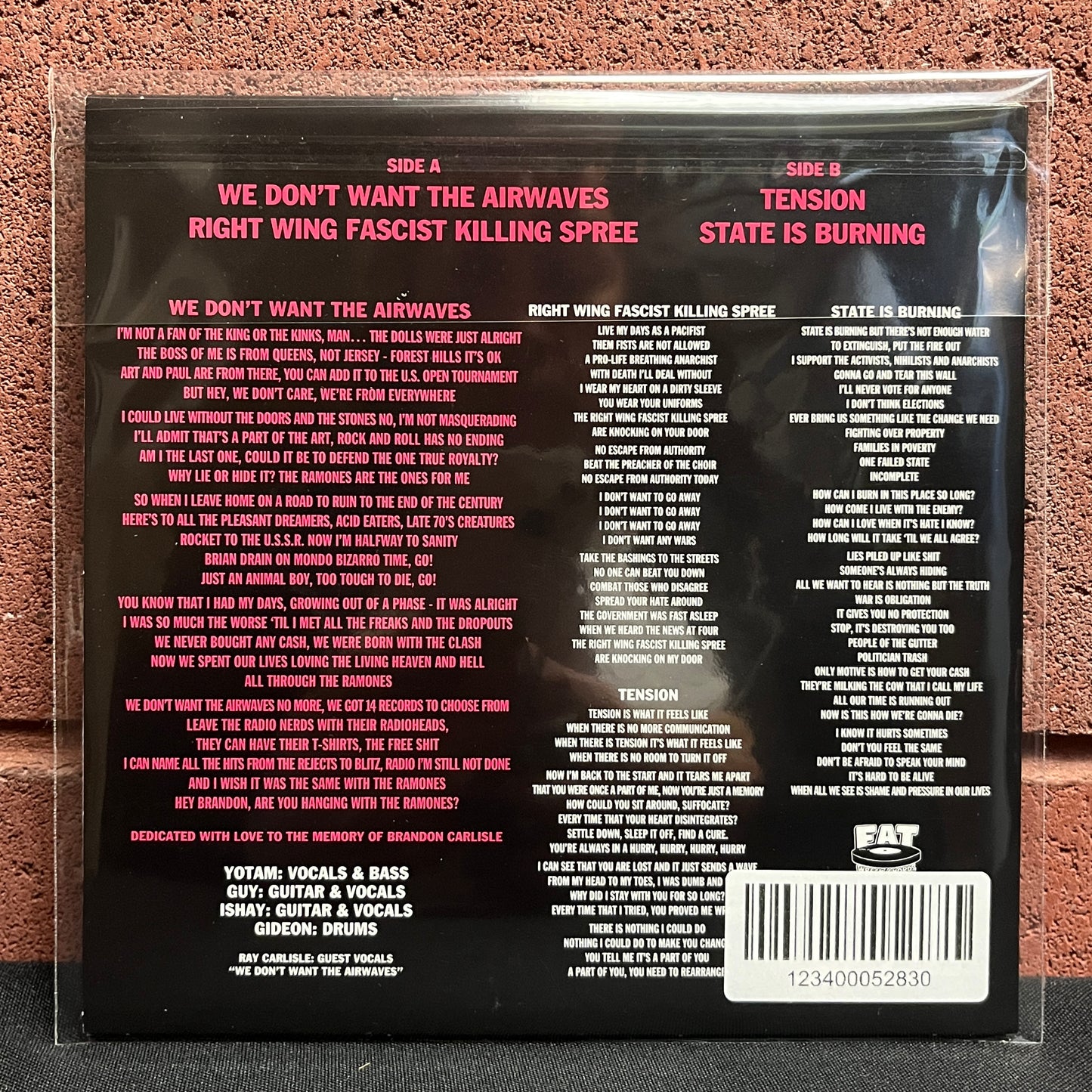 Used Vinyl: Useless ID "We Don't Want The Airwaves" 7" (Magenta vinyl)