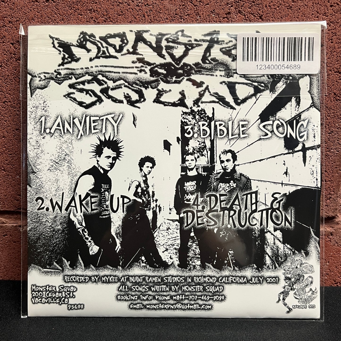 Used Vinyl: Monster Squad "Anxiety " 7"