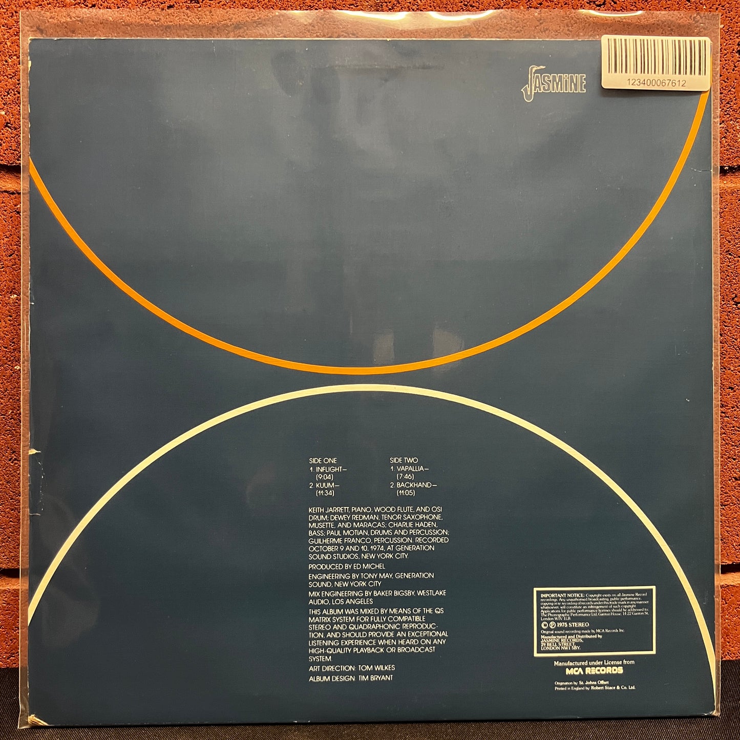 Used Vinyl: Keith Jarrett "Backhand" LP (UK Press)