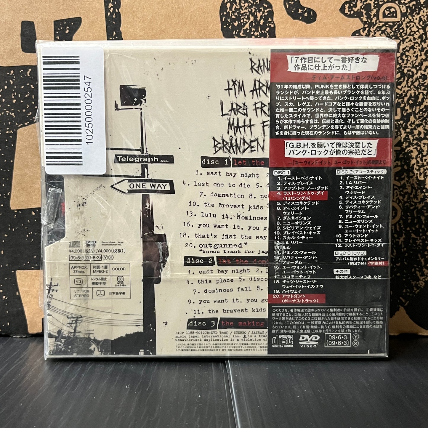 Used CD: Rancid "Let The Dominoes Fall" 2xCD + DVD (2009 Japanese Press, Digipak)