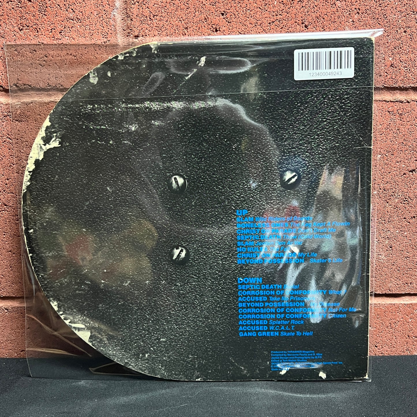 Used Vinyl: Various Artists "Skate Rock Volume 3 - Wild Riders of Boards" LP (Green vinyl, die-cut cover)