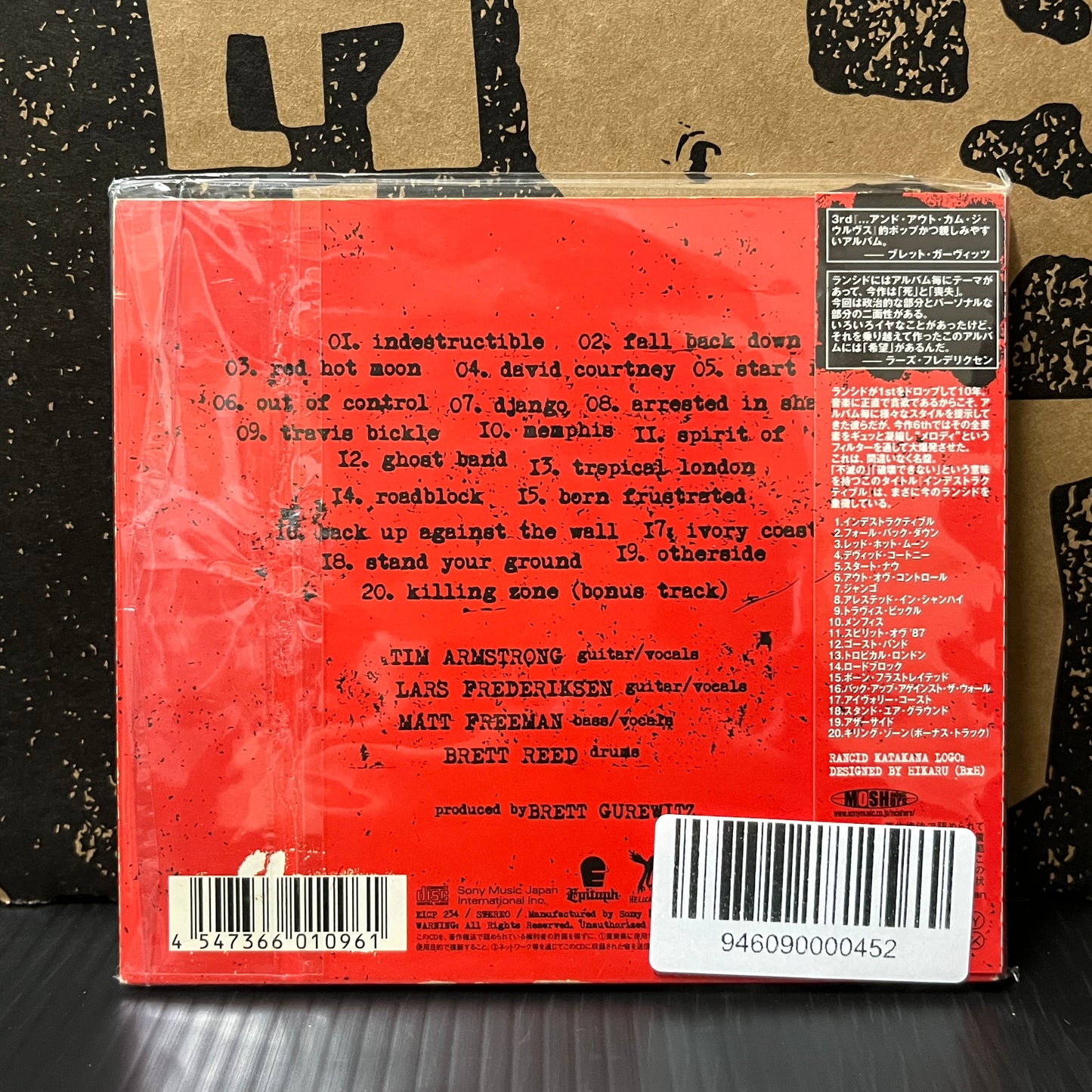 Used CD: Rancid "Indestructable" CD (First Japanese Press With Bonus Track)