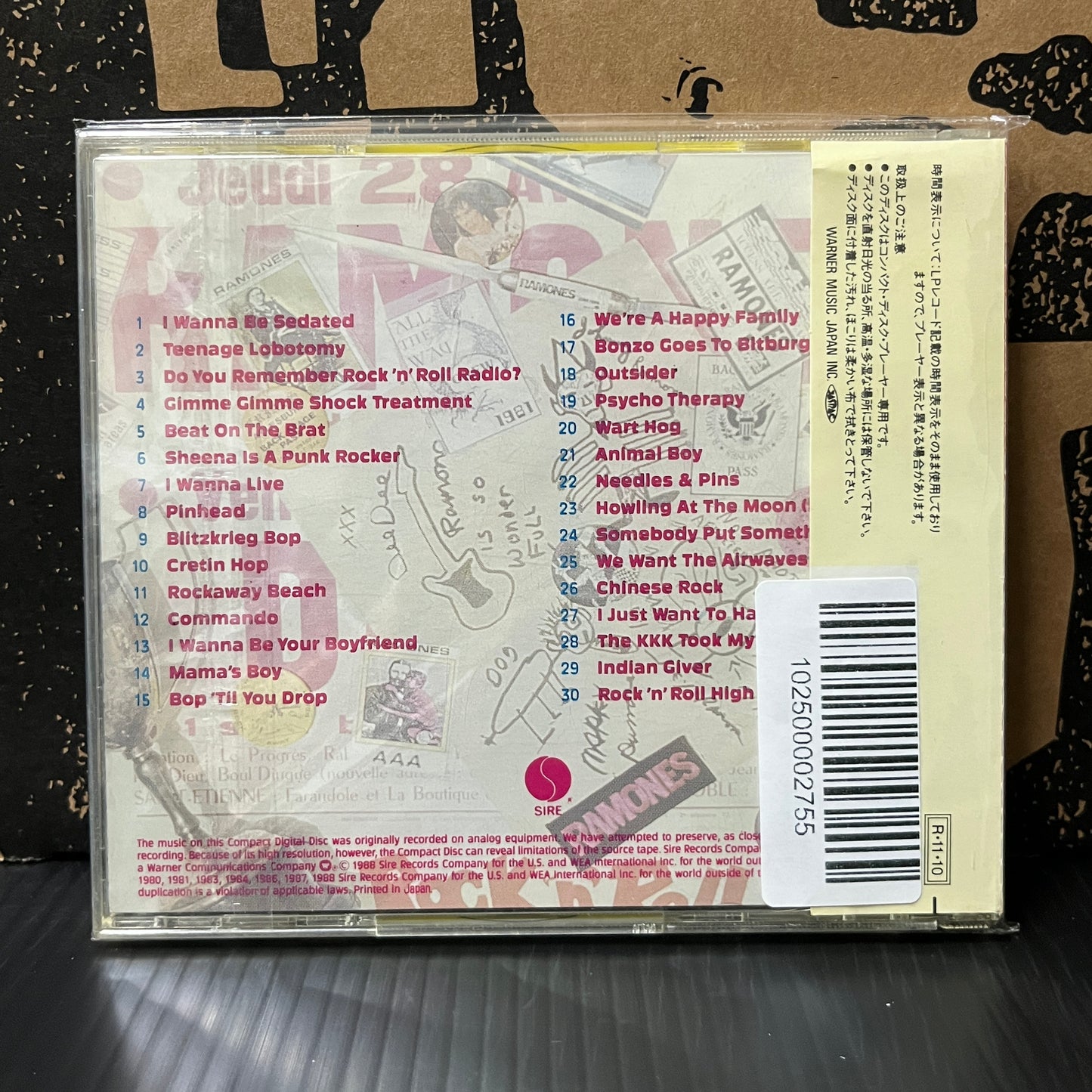 Used CD: Ramones "Ramones Mania" CD (1991 Japanese Press)